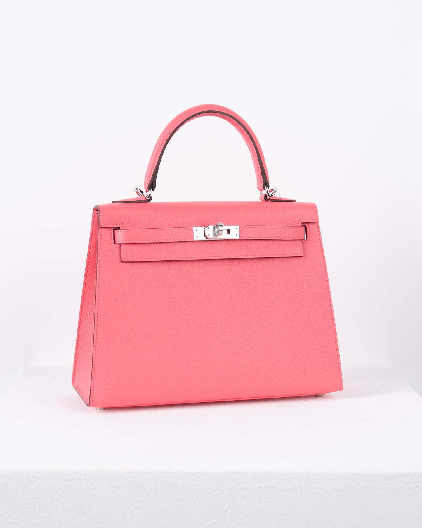 Kelly 25 in Rose Azalee Epsom with Palladium Hardware