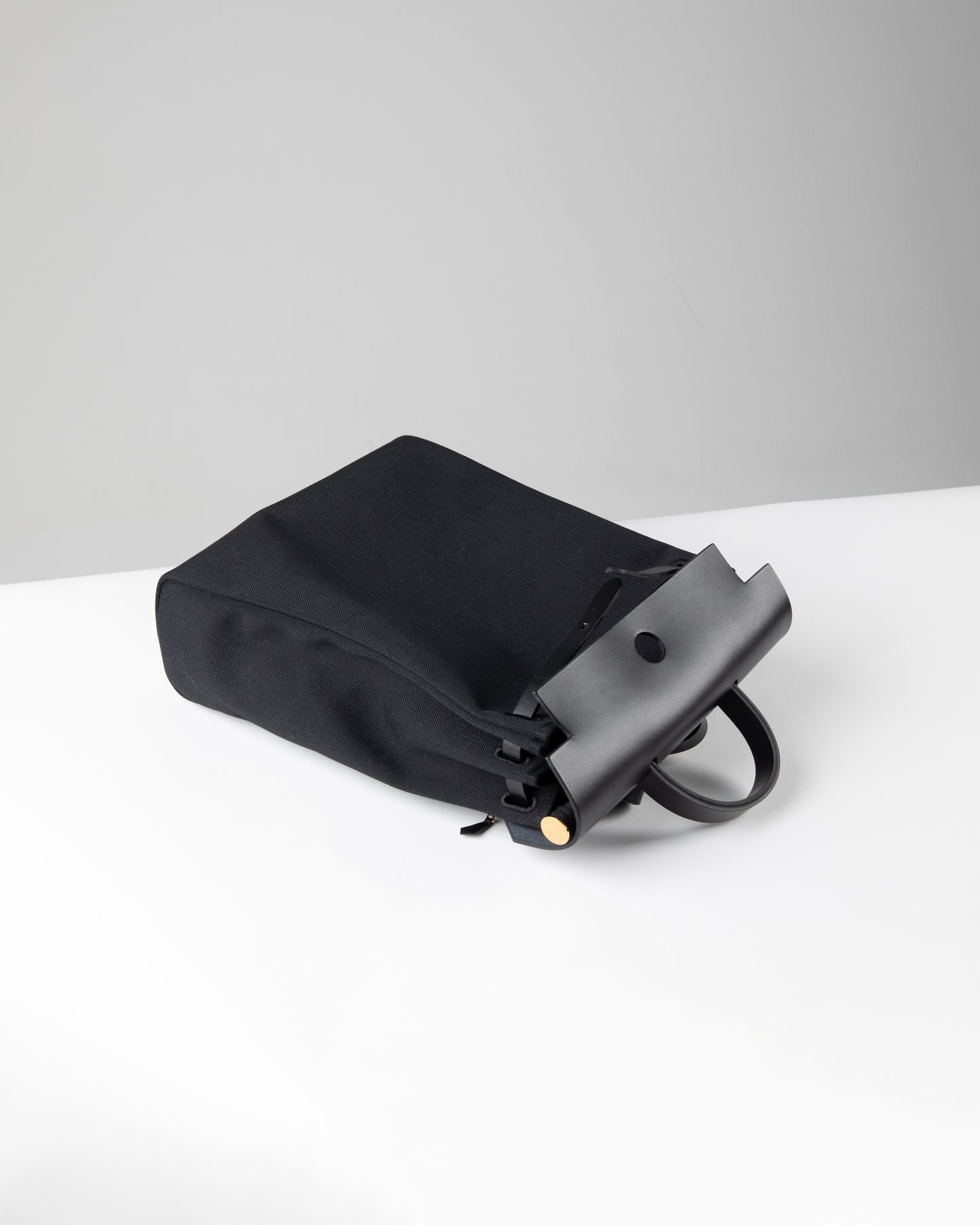 Military Toile Vache Hunter Herbag a Dos Zip Retourne Backpack Ebene Black