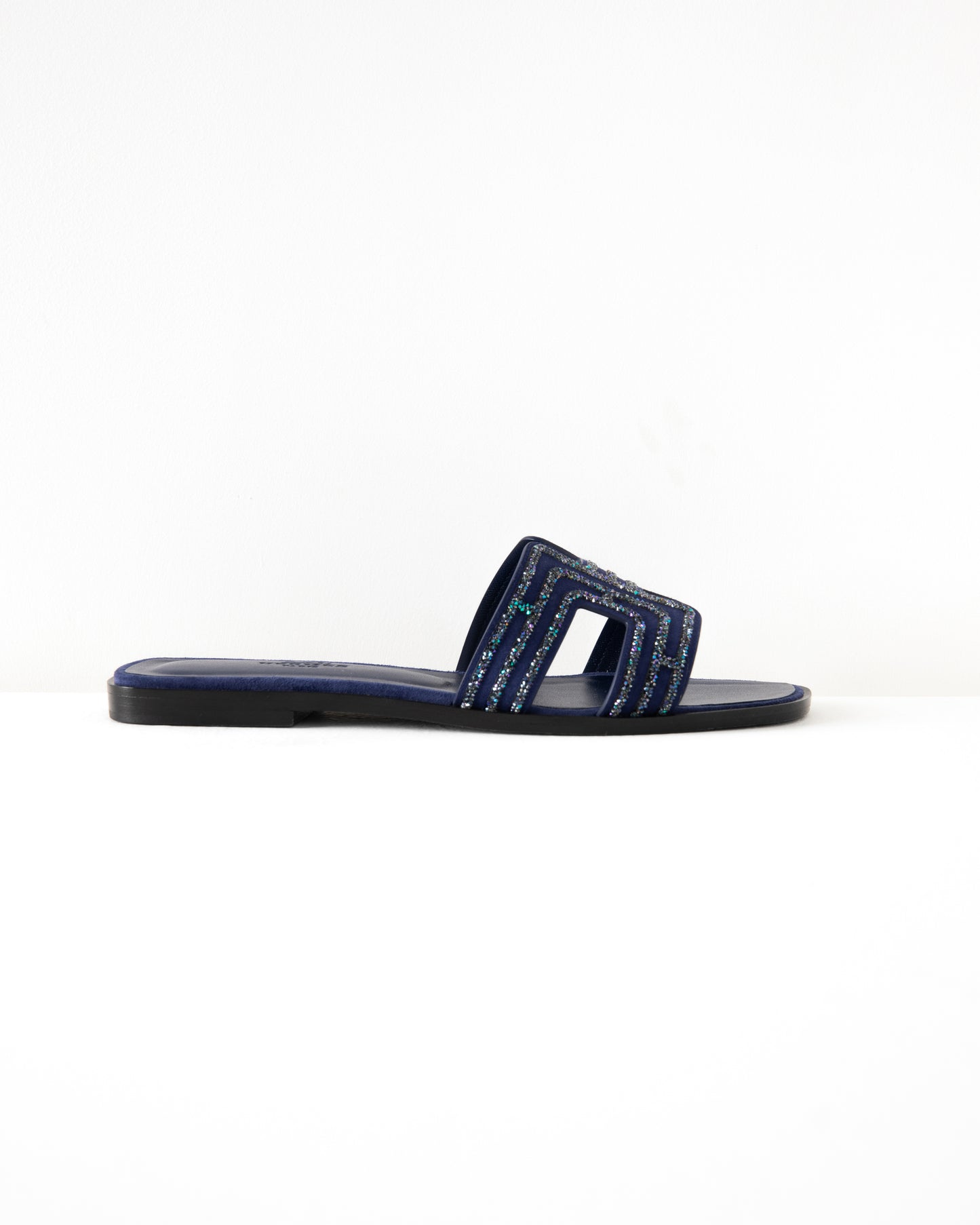 Oran Sandal in Bleu De Prusse