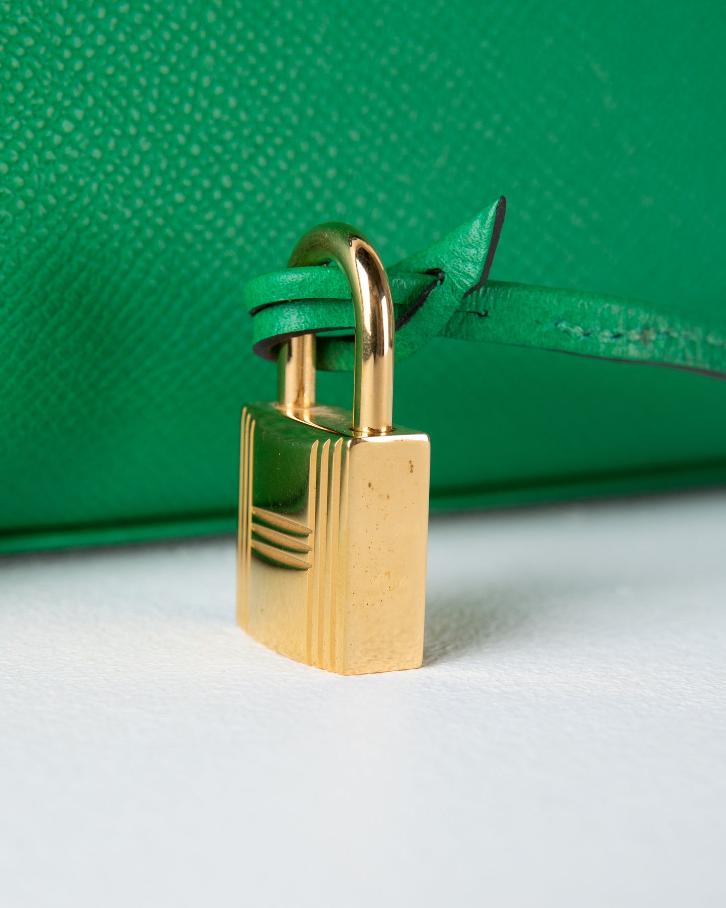 Kelly 35 Sellier in Bambou Epsom Leather with Gold Hardware