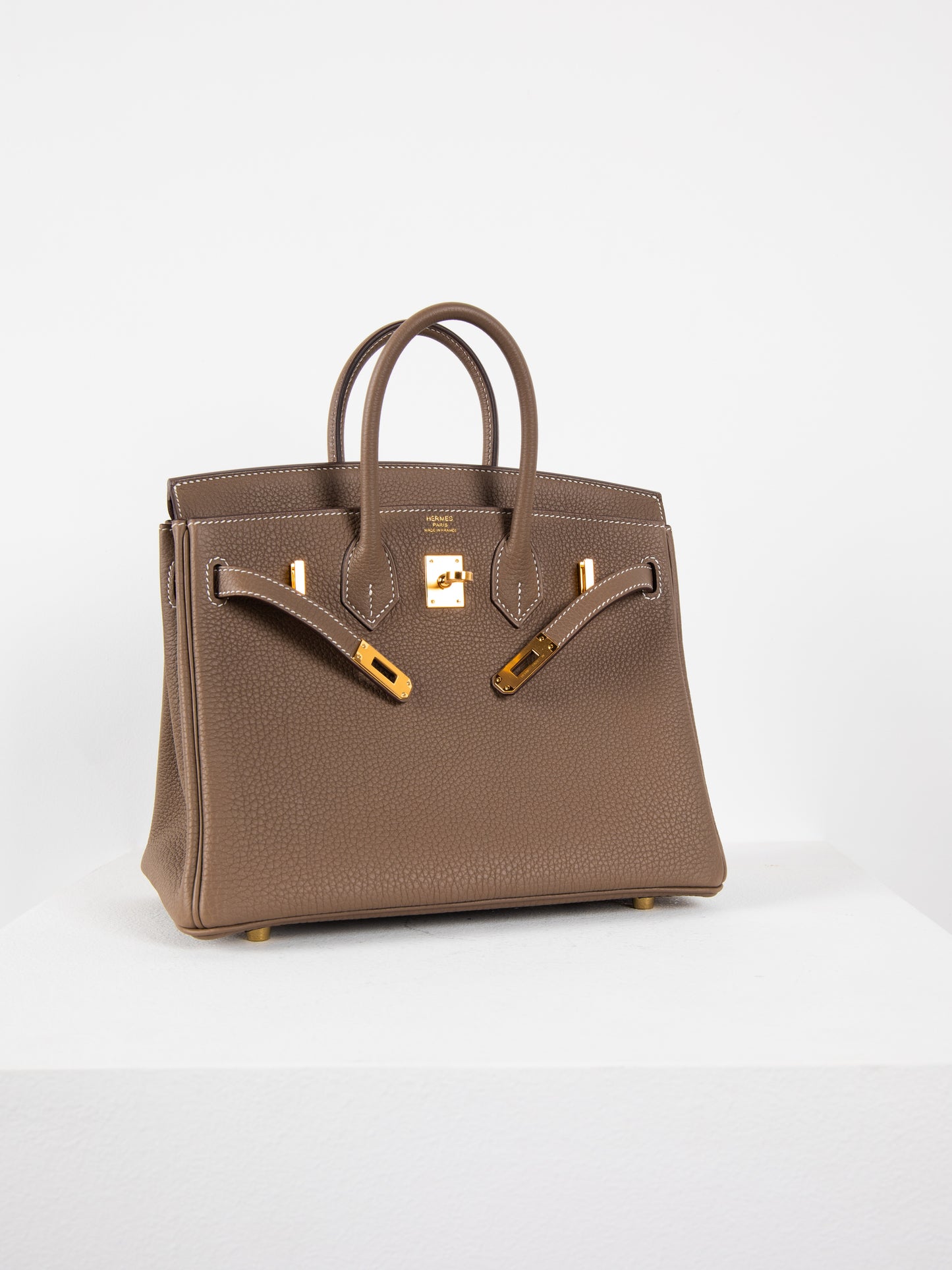 Birkin 25 in Etoupe Togo Gold Hardware