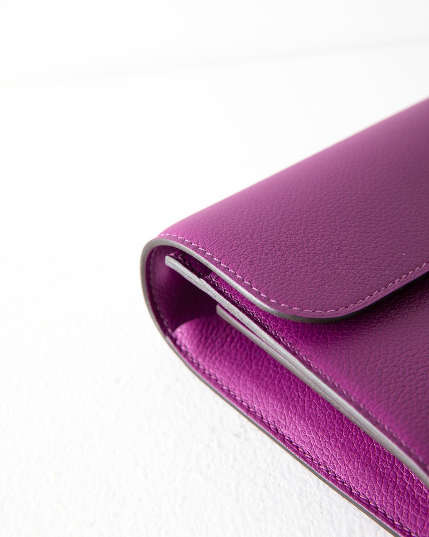 Constance To Go Wallet Evercolor Anemone with Gold Hardware