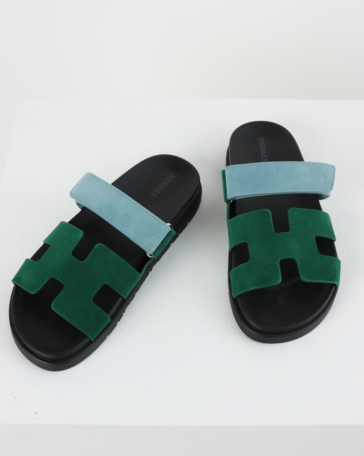 Chypre Sandal in Vert Cactus / Vert d'eau