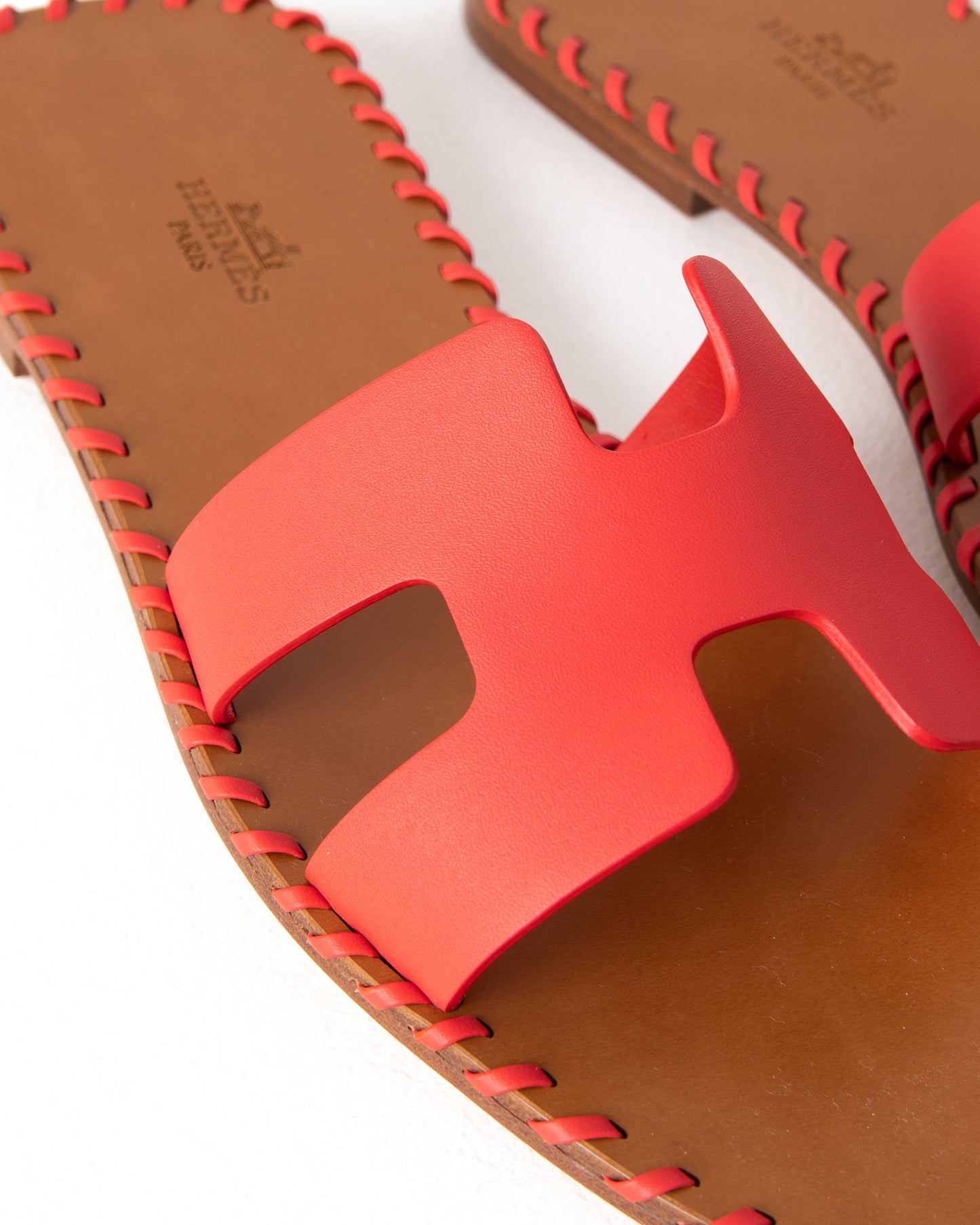 Oran Sandal in Red Whipstitch