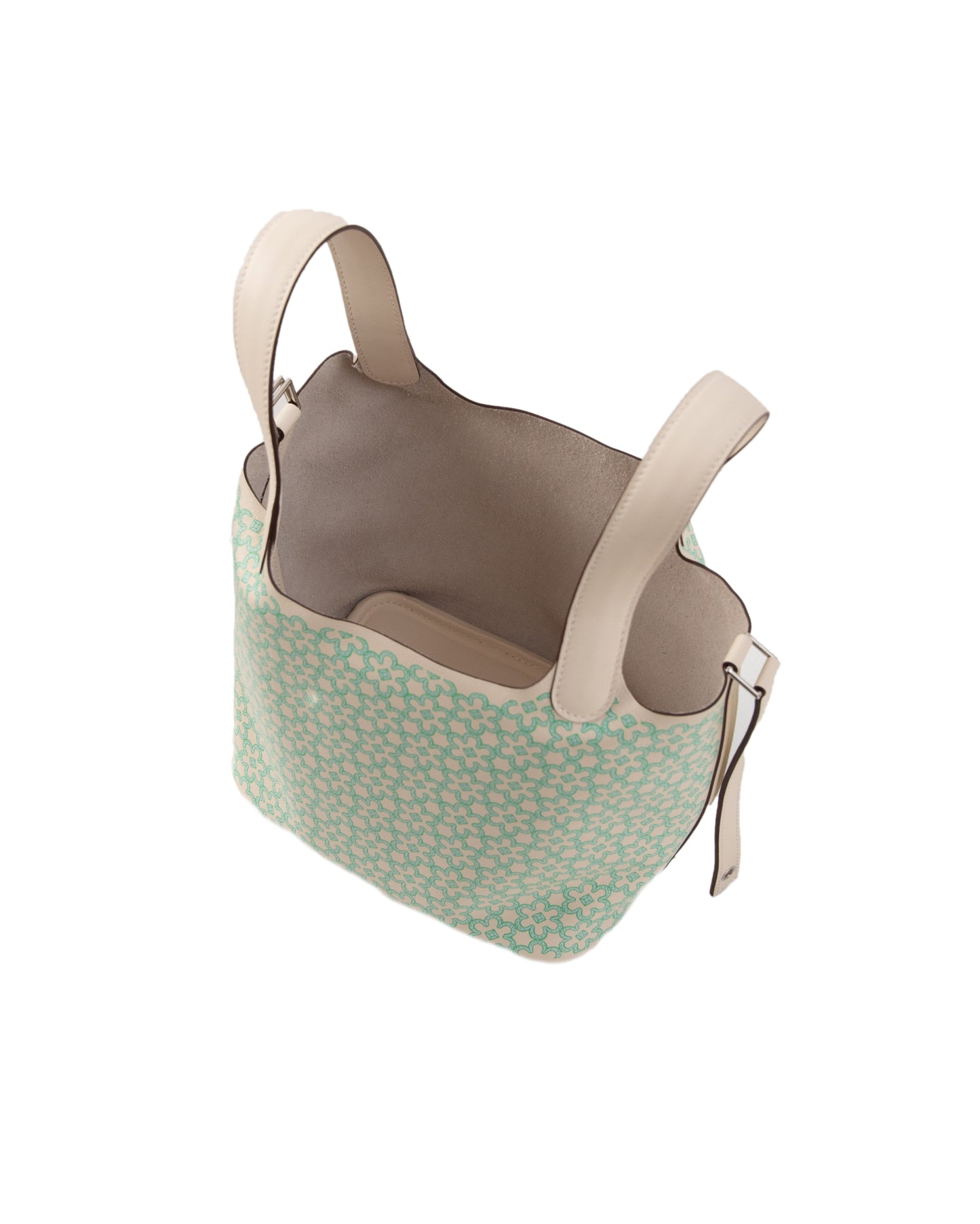 Picotin 18 "Lucky Daisy" Nata in Swift Leather with Palladium Hardware