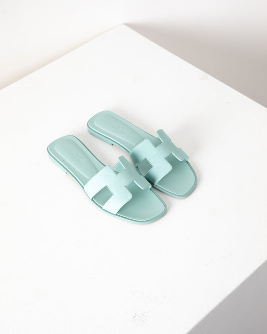 Oran Sandal in Epsom Light Blue