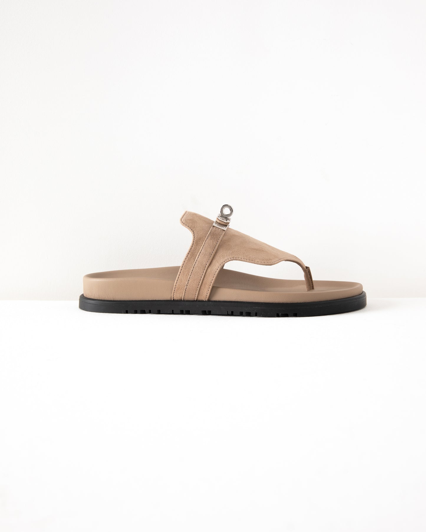 Empire Sandal in Nude with Palladium Hardware