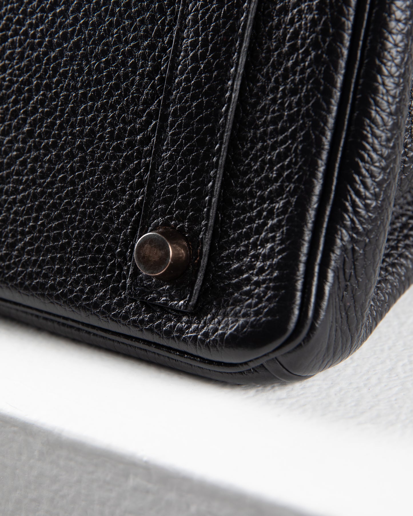 (Preloved) Birkin 25 Black in Togo Leather with Rose Gold Hardware
