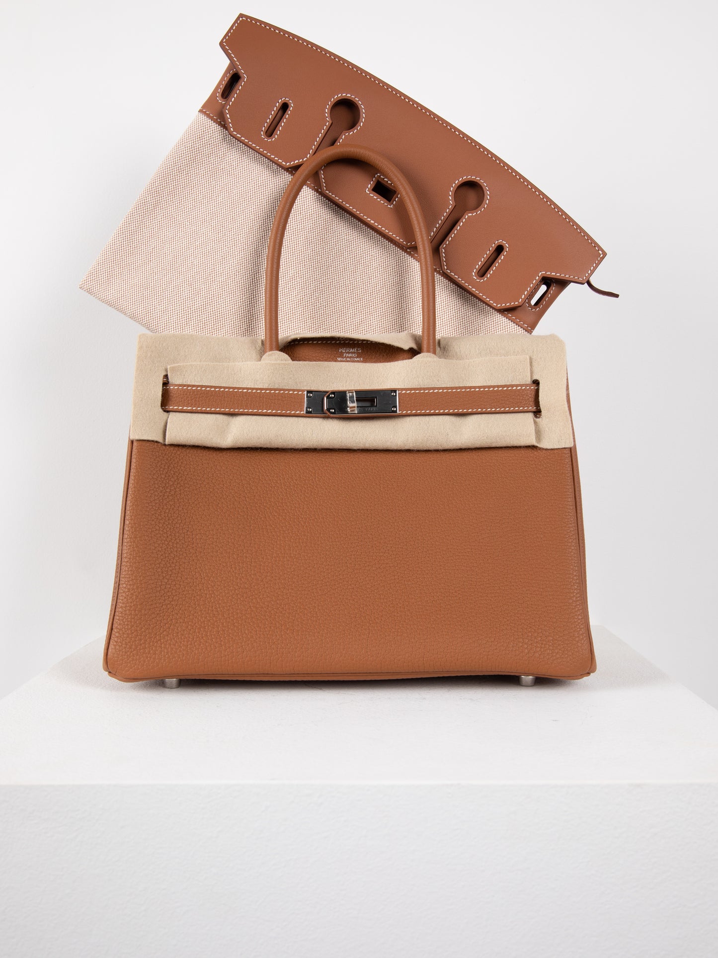 3 in 1 Birkin 30 in Gold with Palladium Hardware