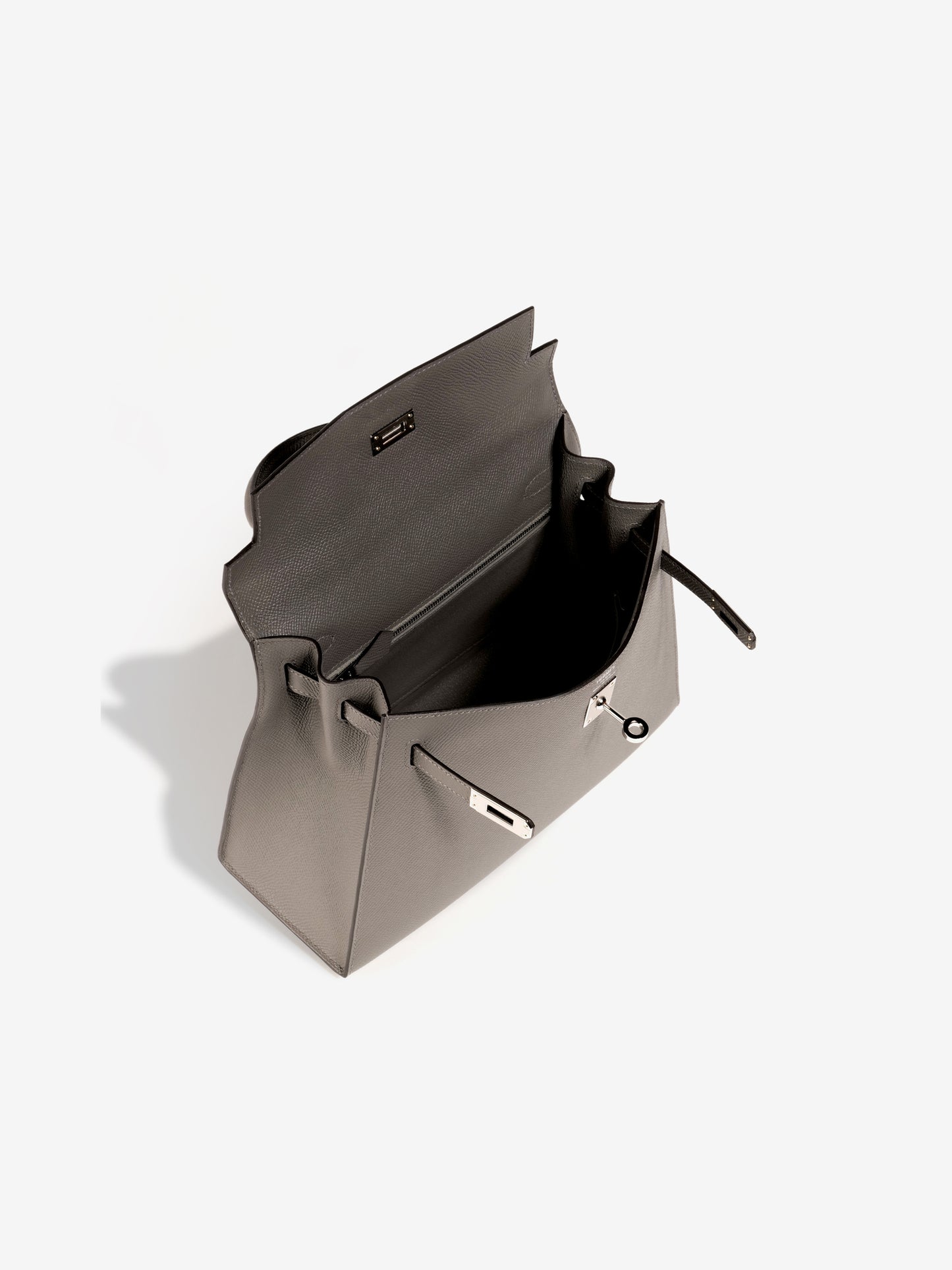 Kelly 25 Gris Meyer with Palladium Hardware