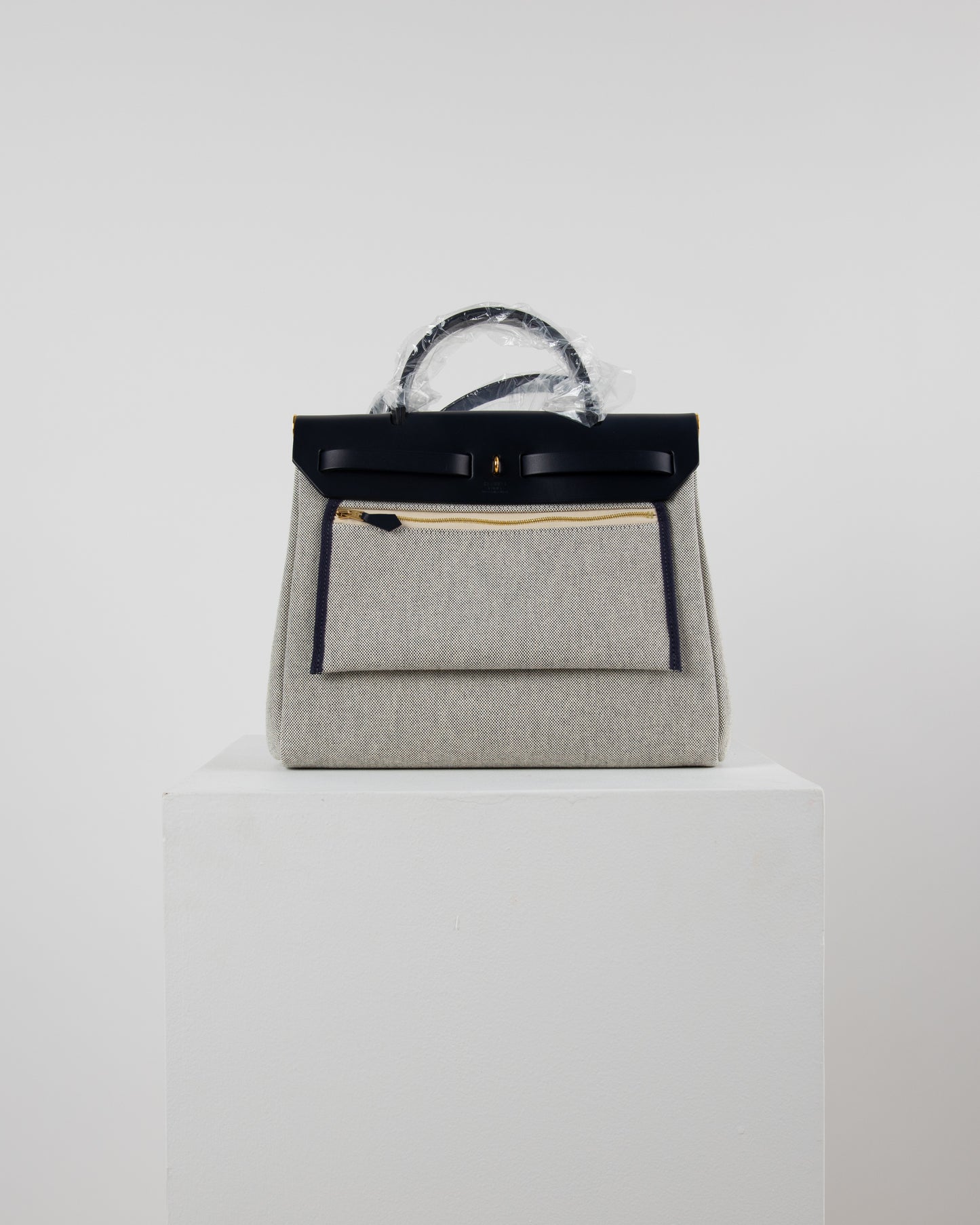 Herbag Zip 31 Bleu Royal/ Ecru/ Noir/ Bleu Indigo with Gold Hardware