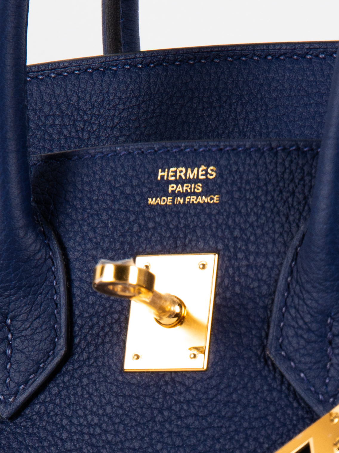Birkin 25 in Bleu Saphir Togo with Gold Hardware