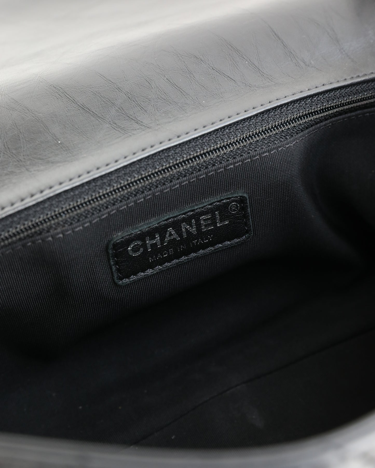 Chanel Chain Around Flap Bag in Black Lambskin
