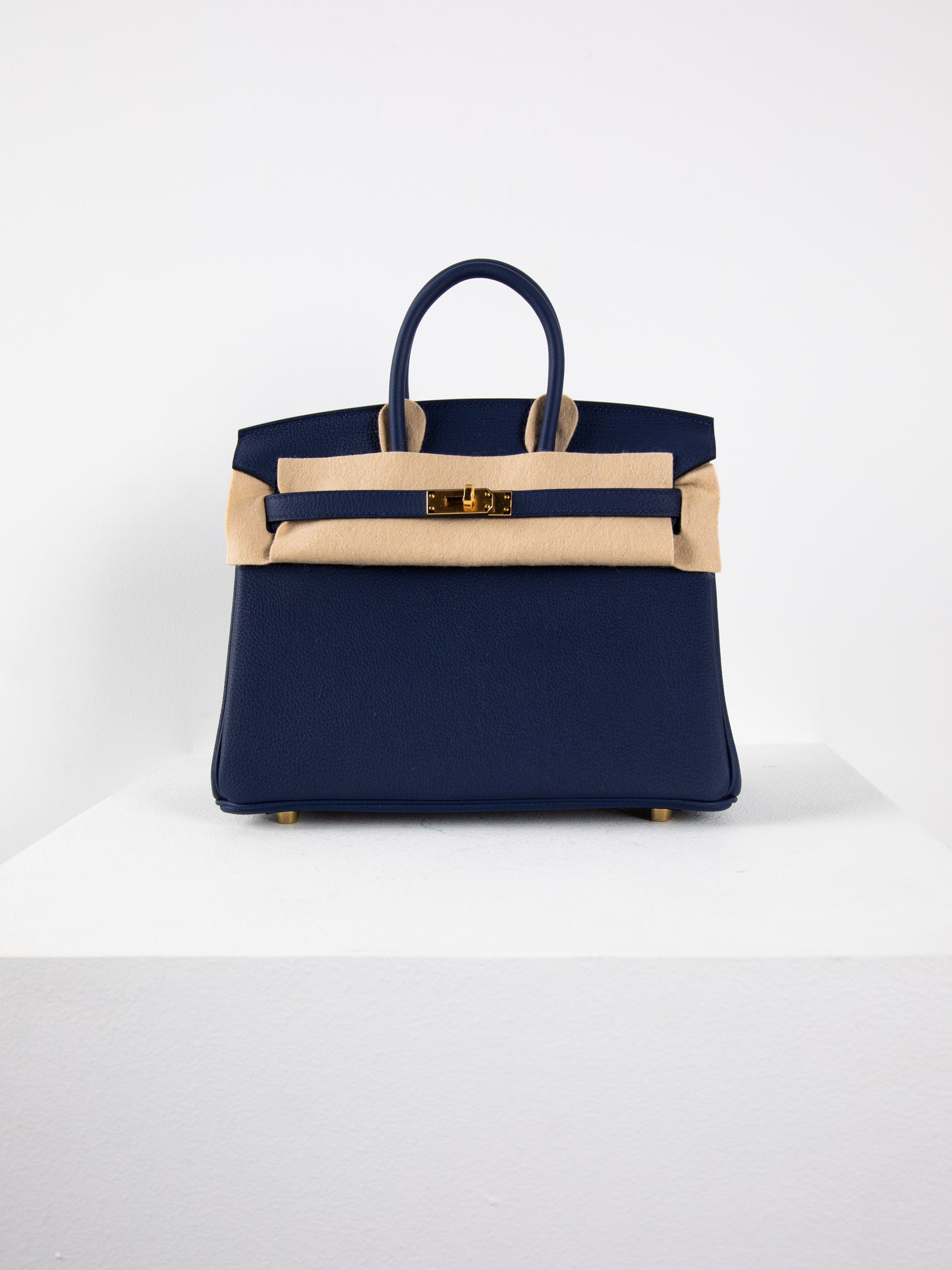 Birkin 25 in Bleu Saphir Togo with Gold Hardware