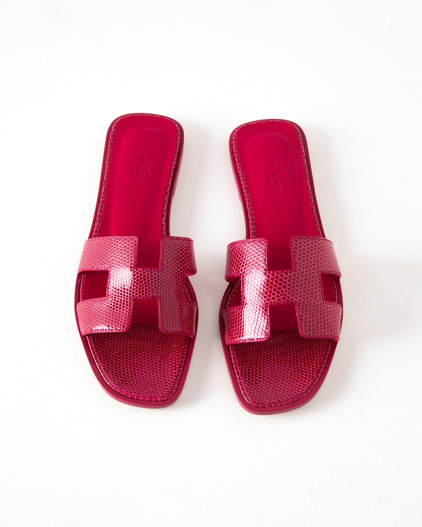 Oran Sandal in Pink Lizard