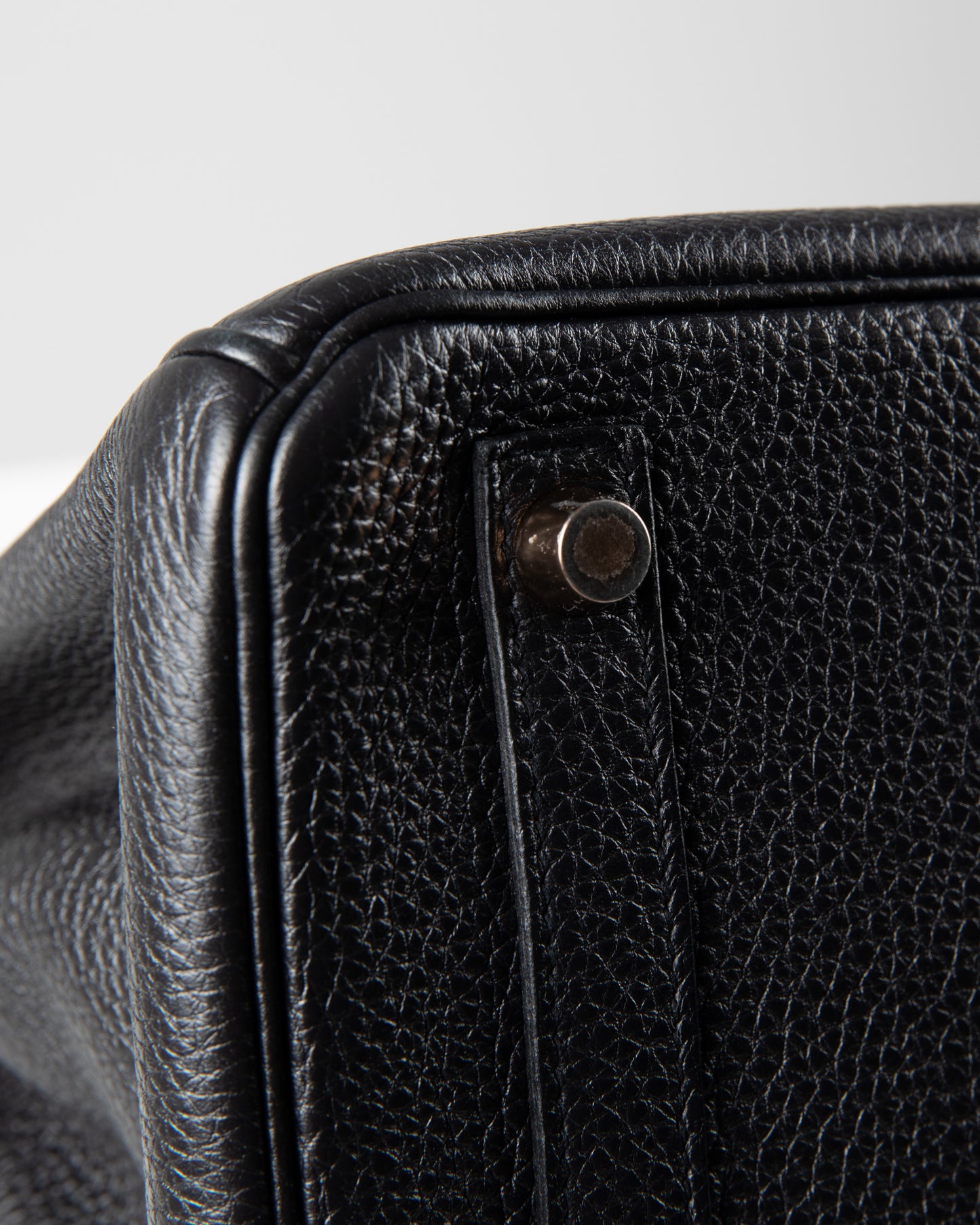 (Preloved) Birkin 25 Black in Togo Leather with Rose Gold Hardware