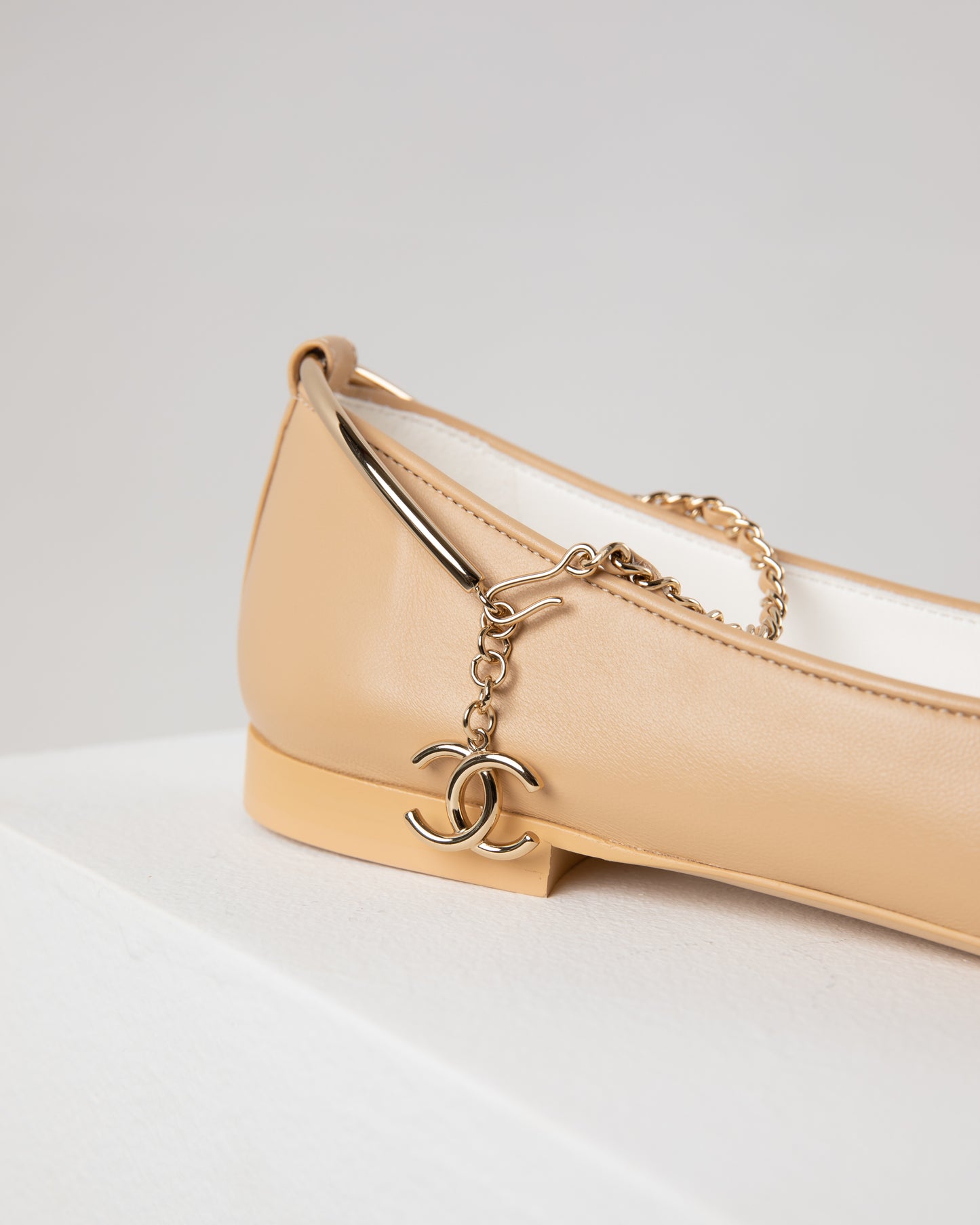 Chanel Ballerina Flat Shoes in Beige