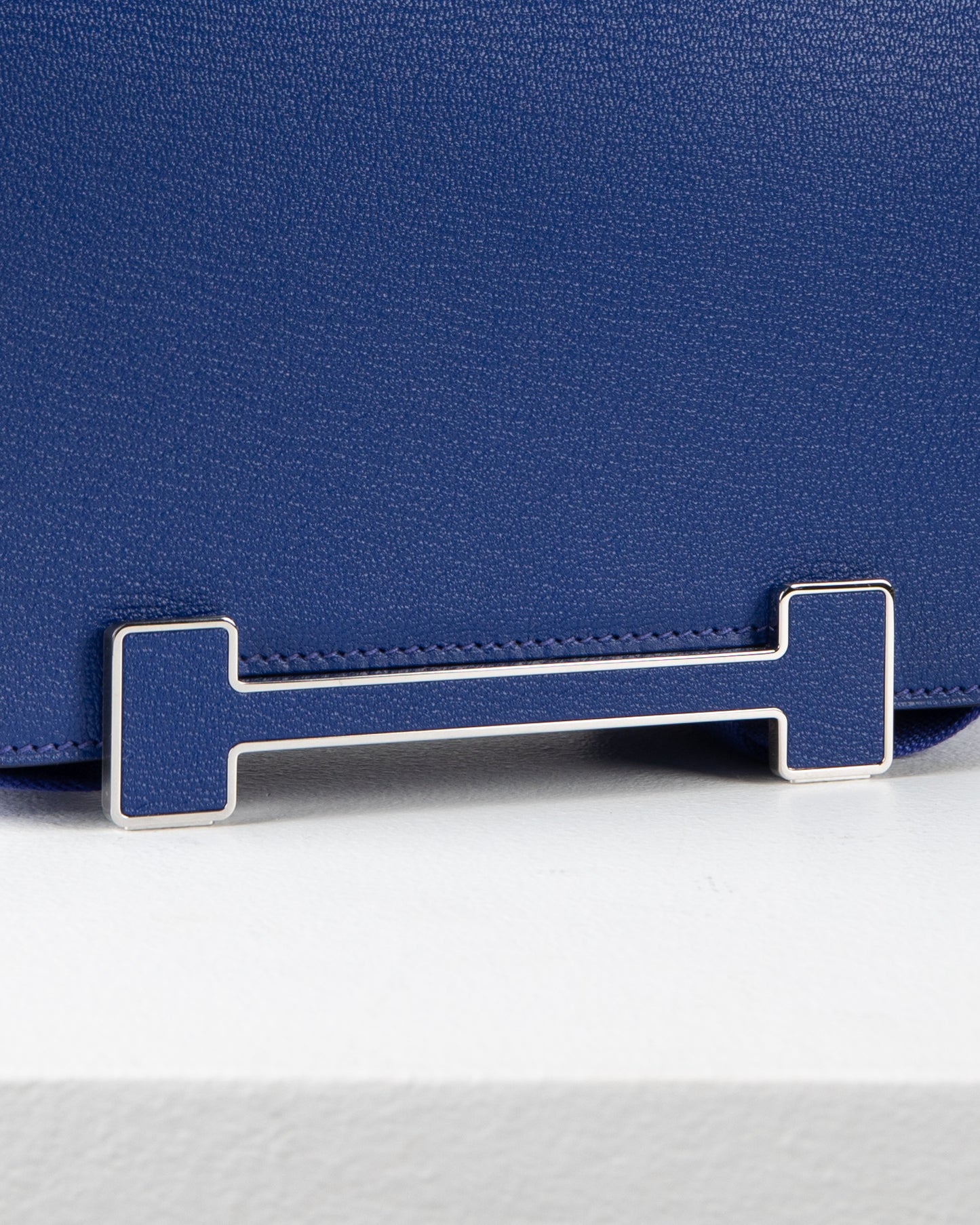 Geta Bleu Electric in Mysore Goatskin with Canvas Strap and Bleu H Buckle