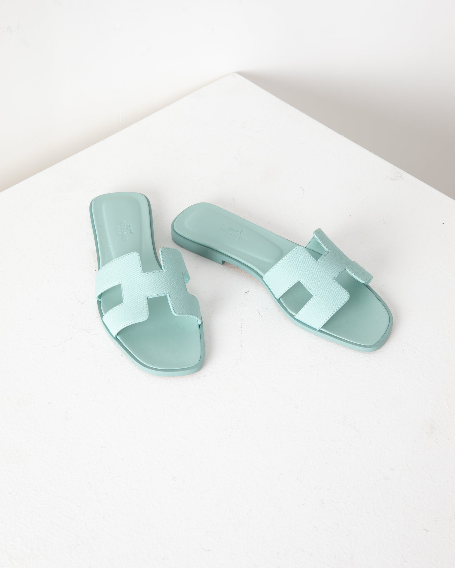 Oran Sandal in Epsom Light Blue