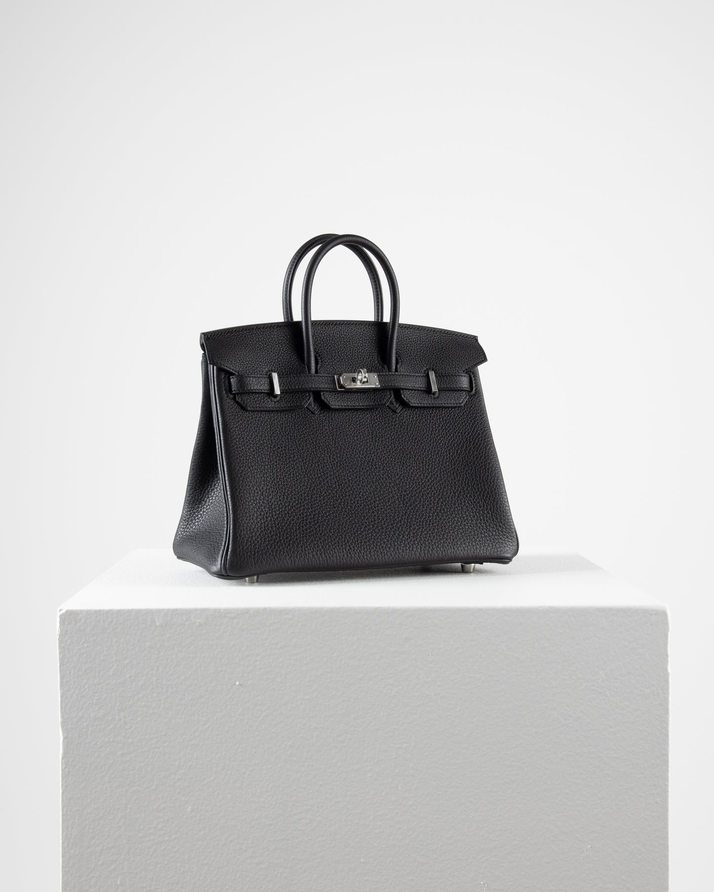 Birkin 25 Black in Togo Leather with Palladium Hardware