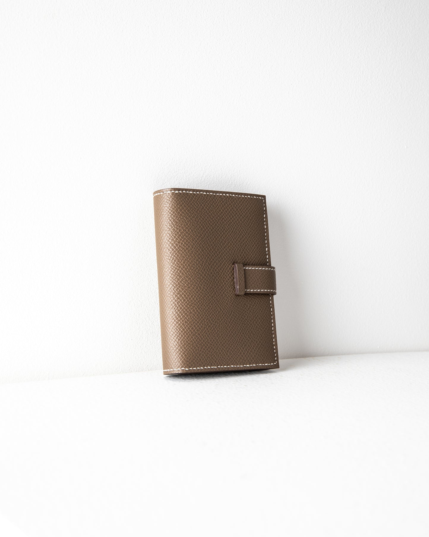 Bearn Compact Wallet in Etoupe with Palladium Hardware