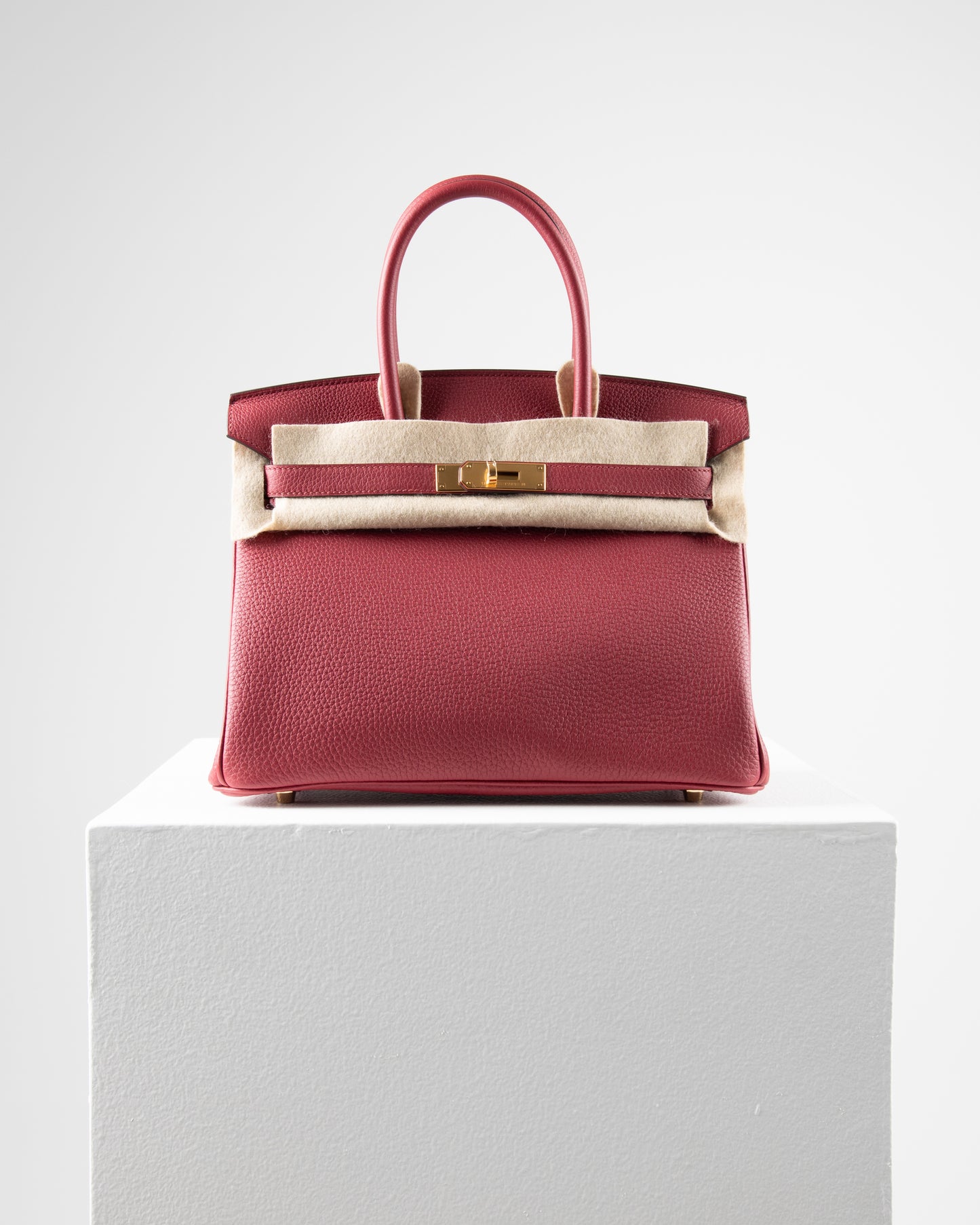 Birkin 30 Rouge Grenat in Togo Leather with Gold Hardware
