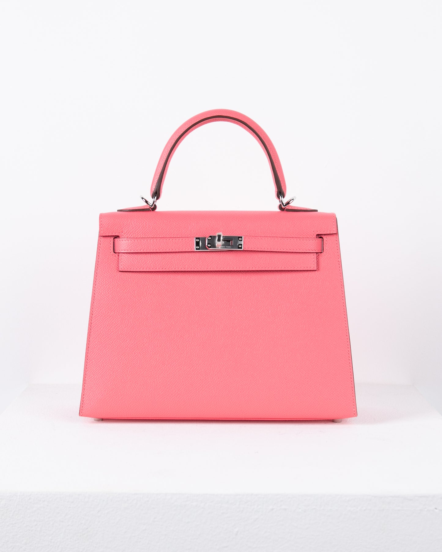 Kelly 25 in Rose Azalee Epsom with Palladium Hardware