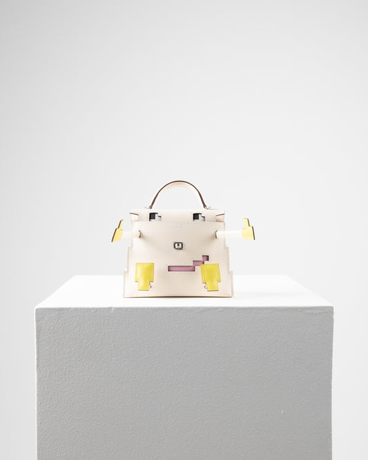 Kelly Doll "Quelle Idolle" Picto Nata in Epsom Leather with Palladium Hardware