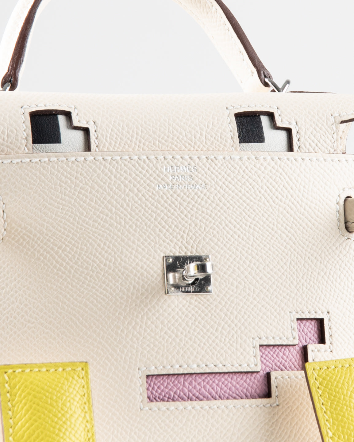 Kelly Doll "Quelle Idolle" Picto Nata in Epsom Leather with Palladium Hardware