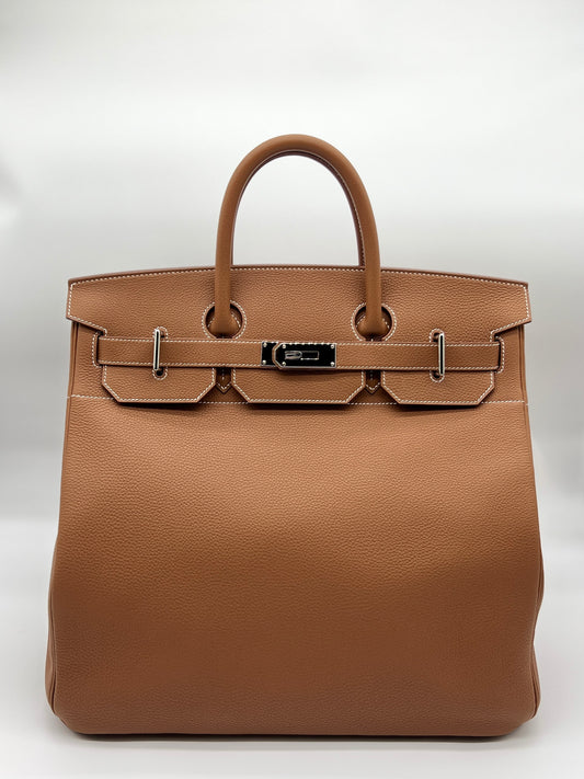 HAC Birkin 40 in Gold Togo with Palladium Hardware