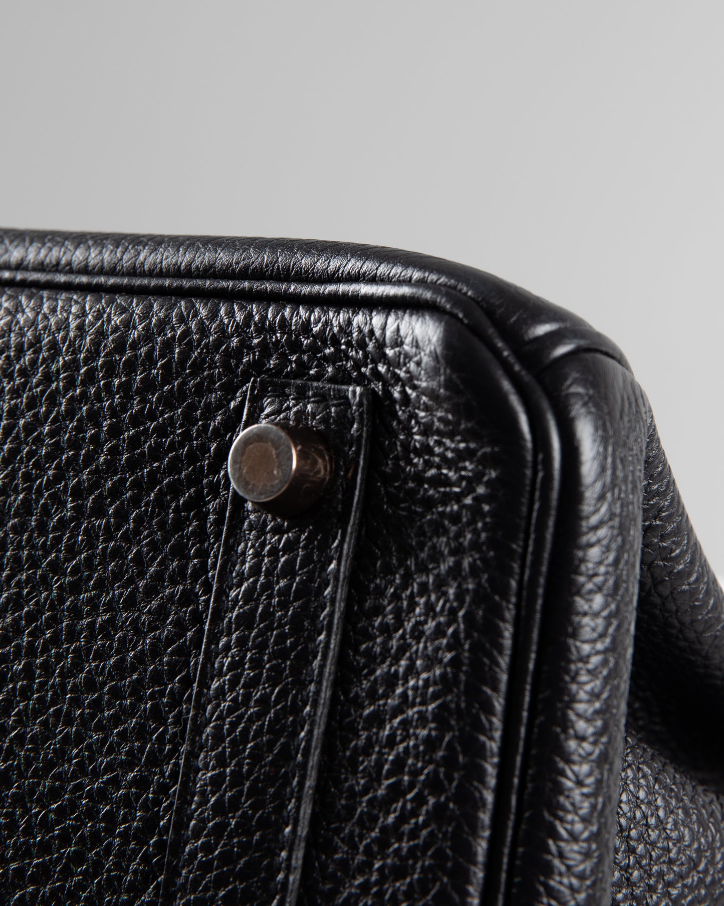 (Preloved) Birkin 25 Black in Togo Leather with Rose Gold Hardware