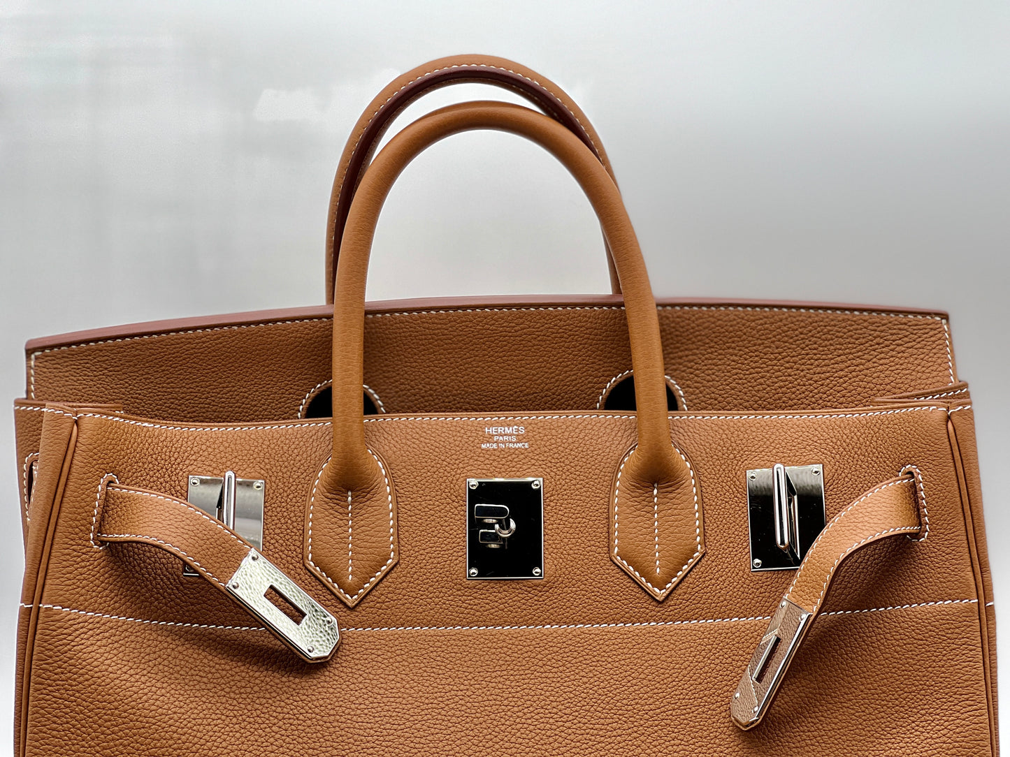 HAC Birkin 40 in Gold Togo with Palladium Hardware