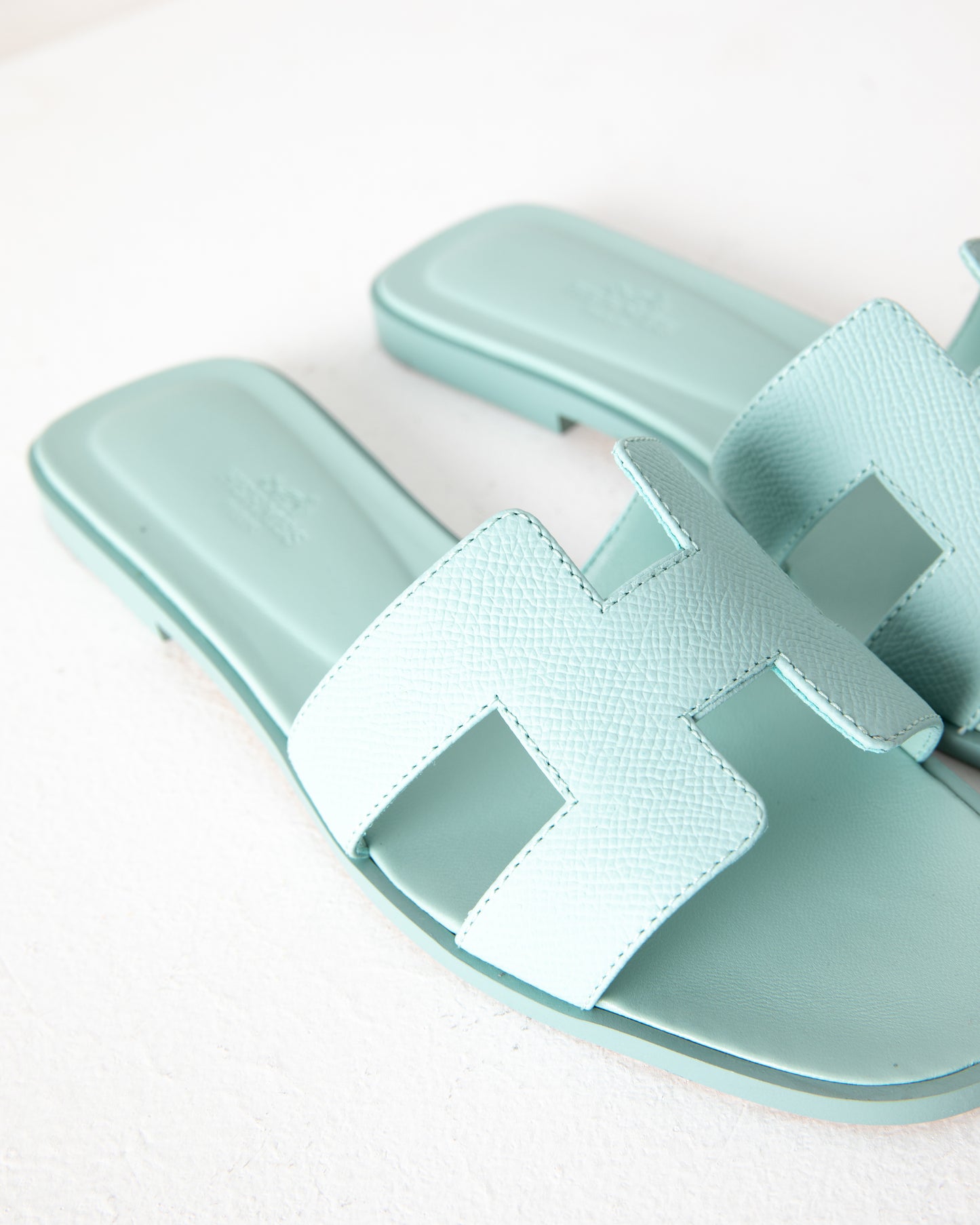 Oran Sandal in Epsom Light Blue