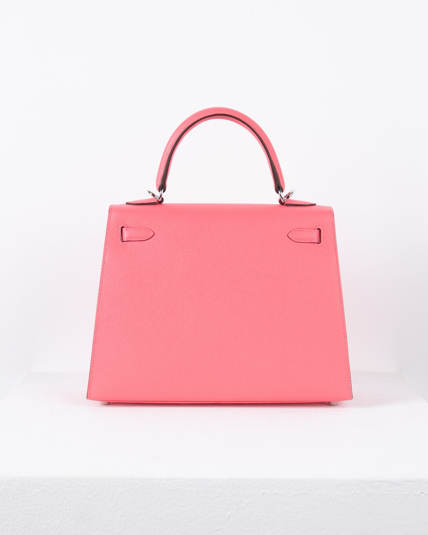 Kelly 25 in Rose Azalee Epsom with Palladium Hardware