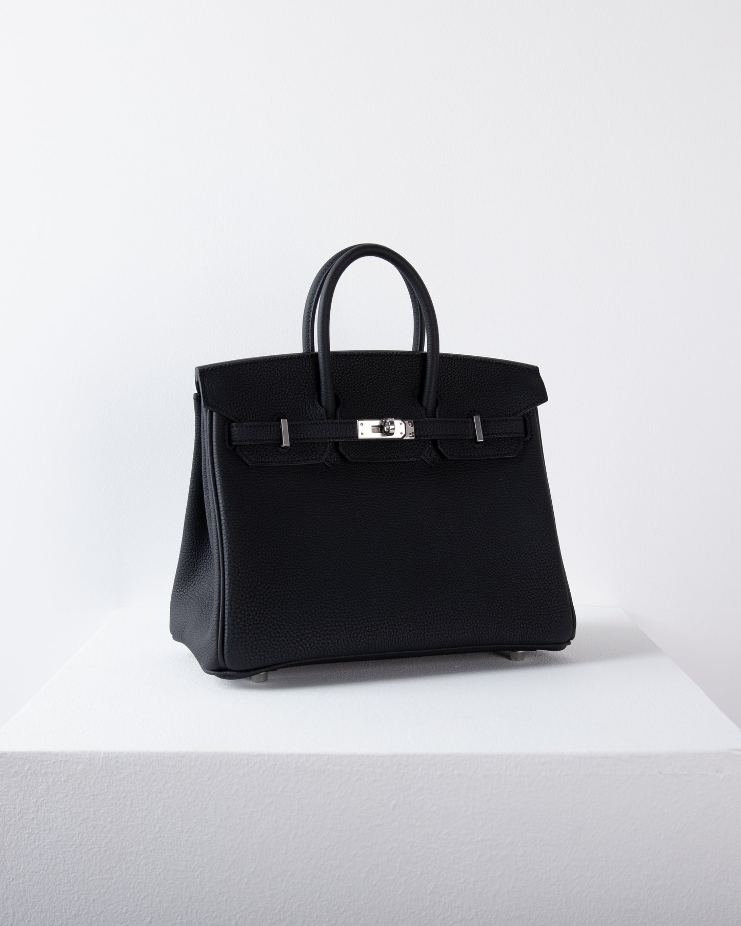Birkin 25 in Black Togo Leather with Palladium Hardware