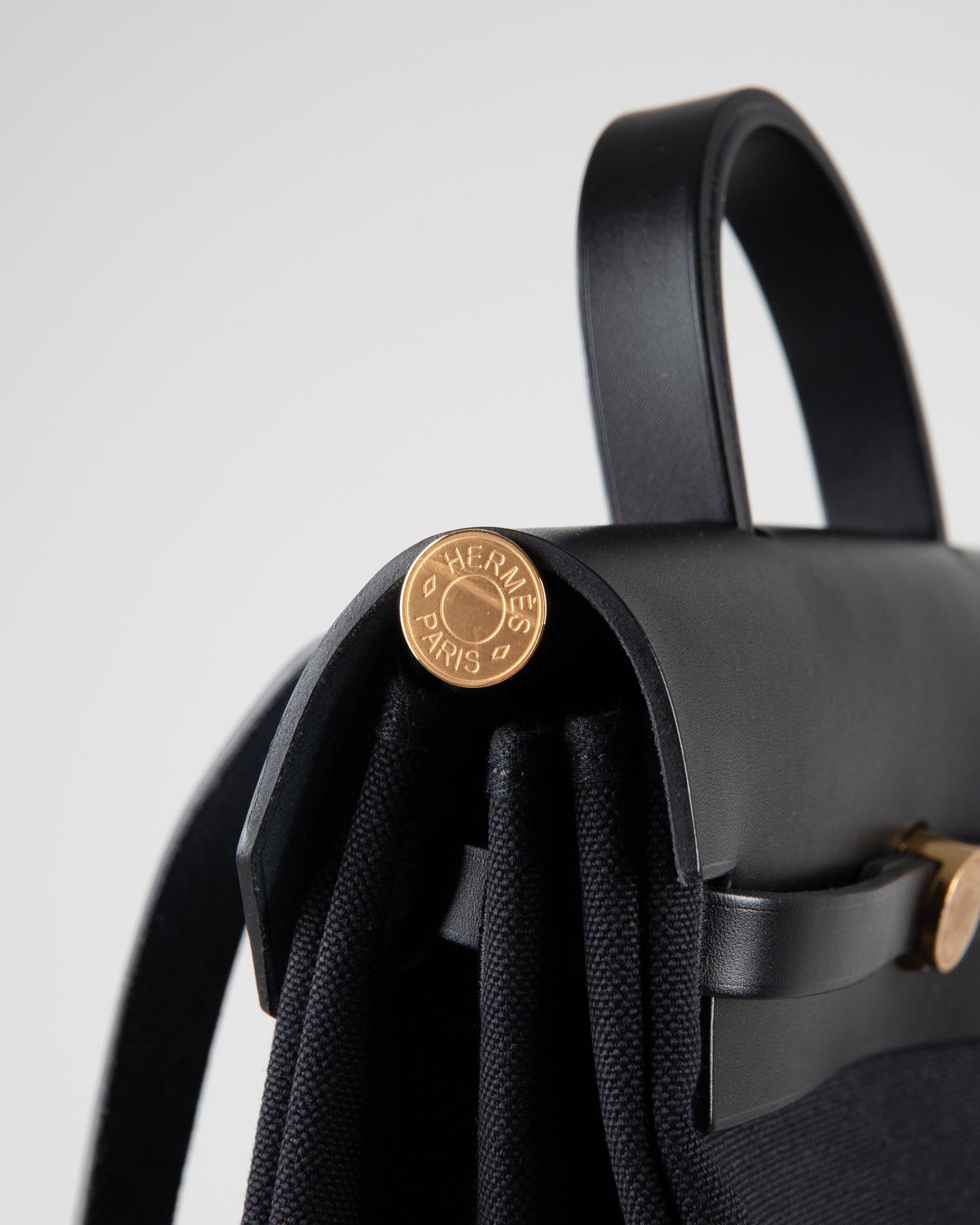 Military Toile Vache Hunter Herbag a Dos Zip Retourne Backpack Ebene Black