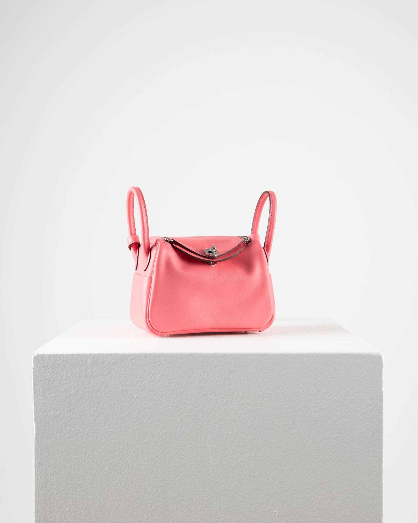 Mini Lindy Rose Azalee in Swift Leather with Palladium Hardware