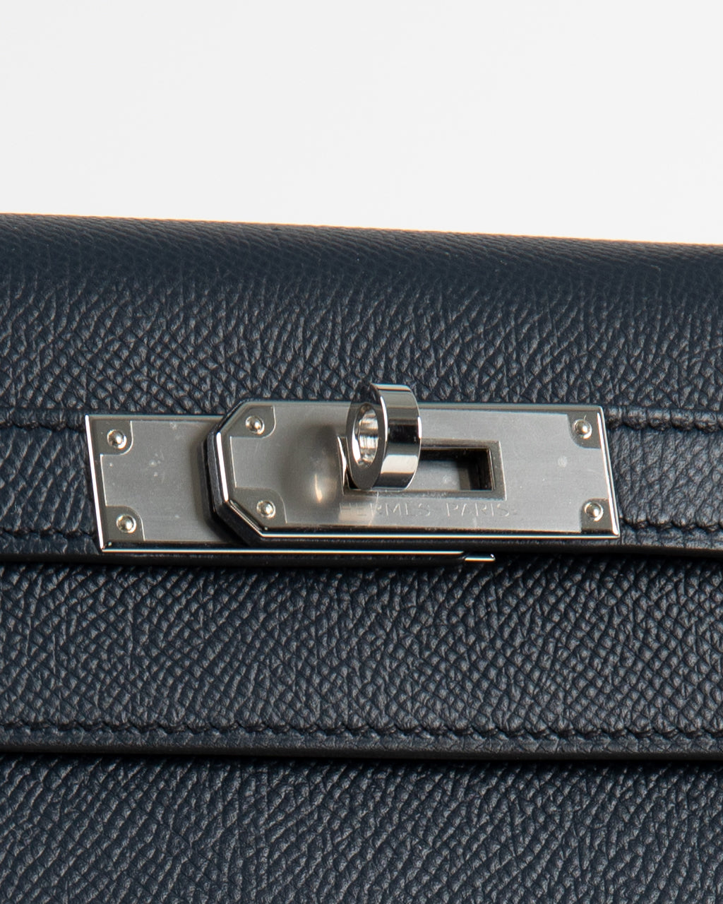 Kelly 28 Bleu Indigo in Epsom Leather with Palladium Hardware
