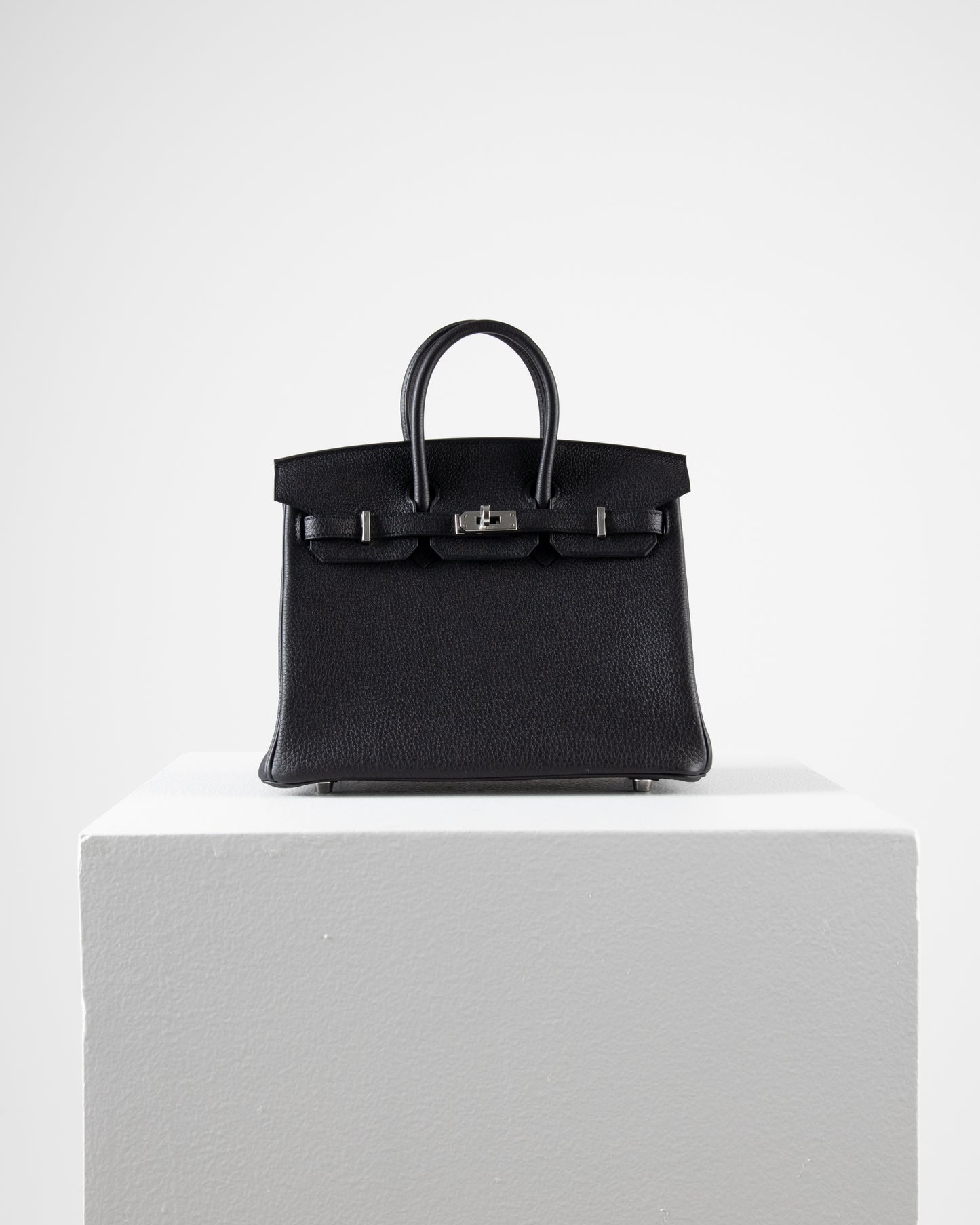 Birkin 25 Black in Togo Leather with Palladium Hardware
