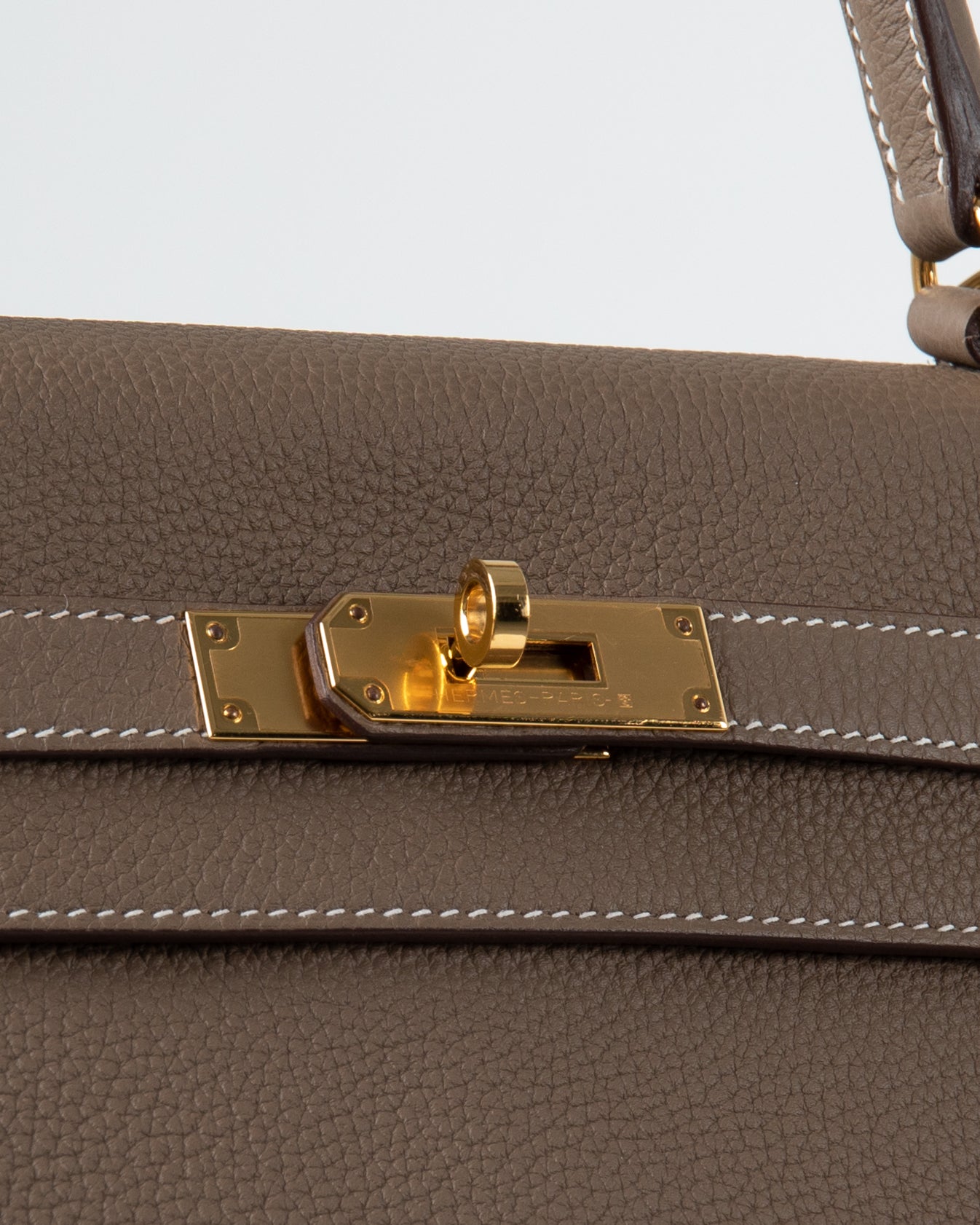 Kelly 35 Etoupe in Togo Leather with Gold Hardware