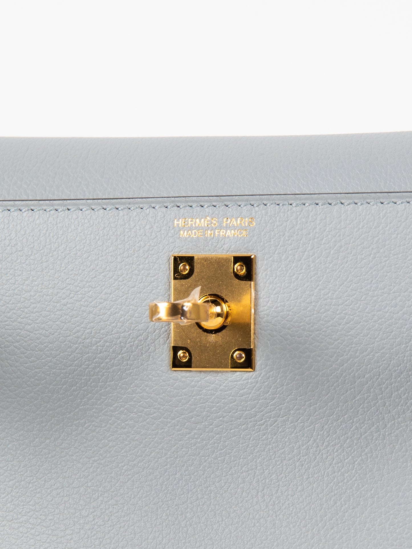 Kelly Danse Bleu Glacier Evercolor with Gold Hardware