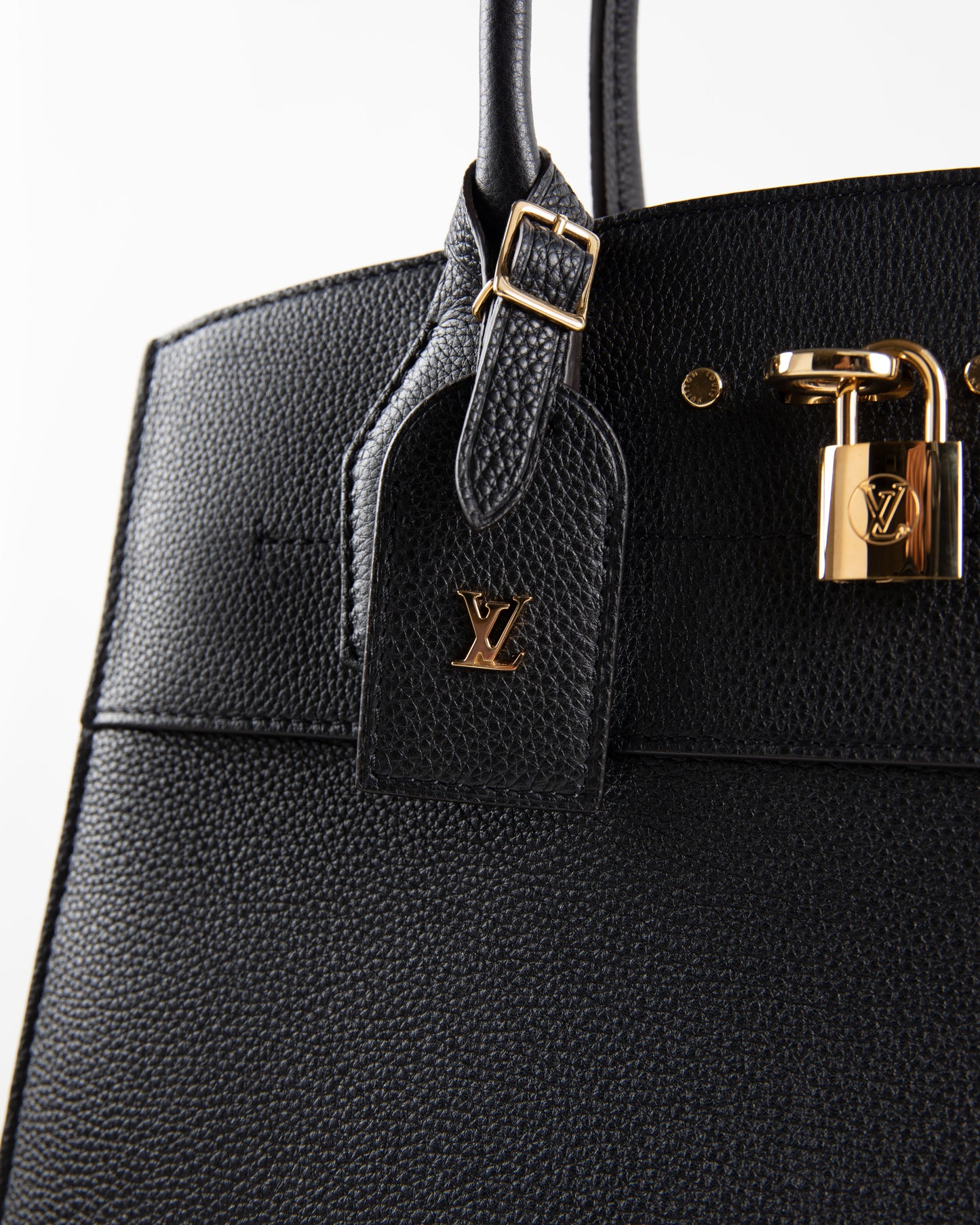 (Preloved) Louis Vuitton City Steamer Bag MM in Black