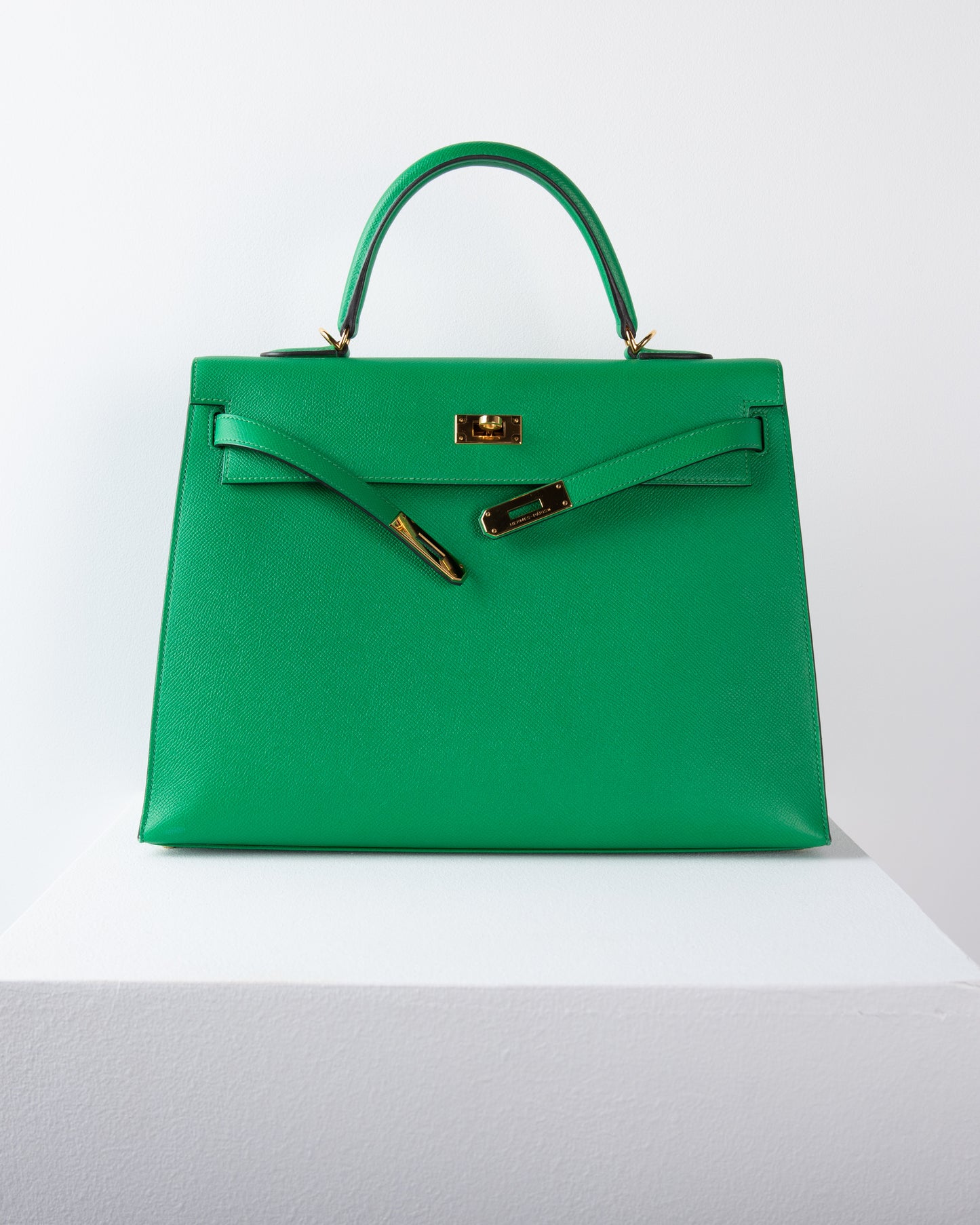 Kelly 35 Sellier in Bambou Epsom Leather with Gold Hardware