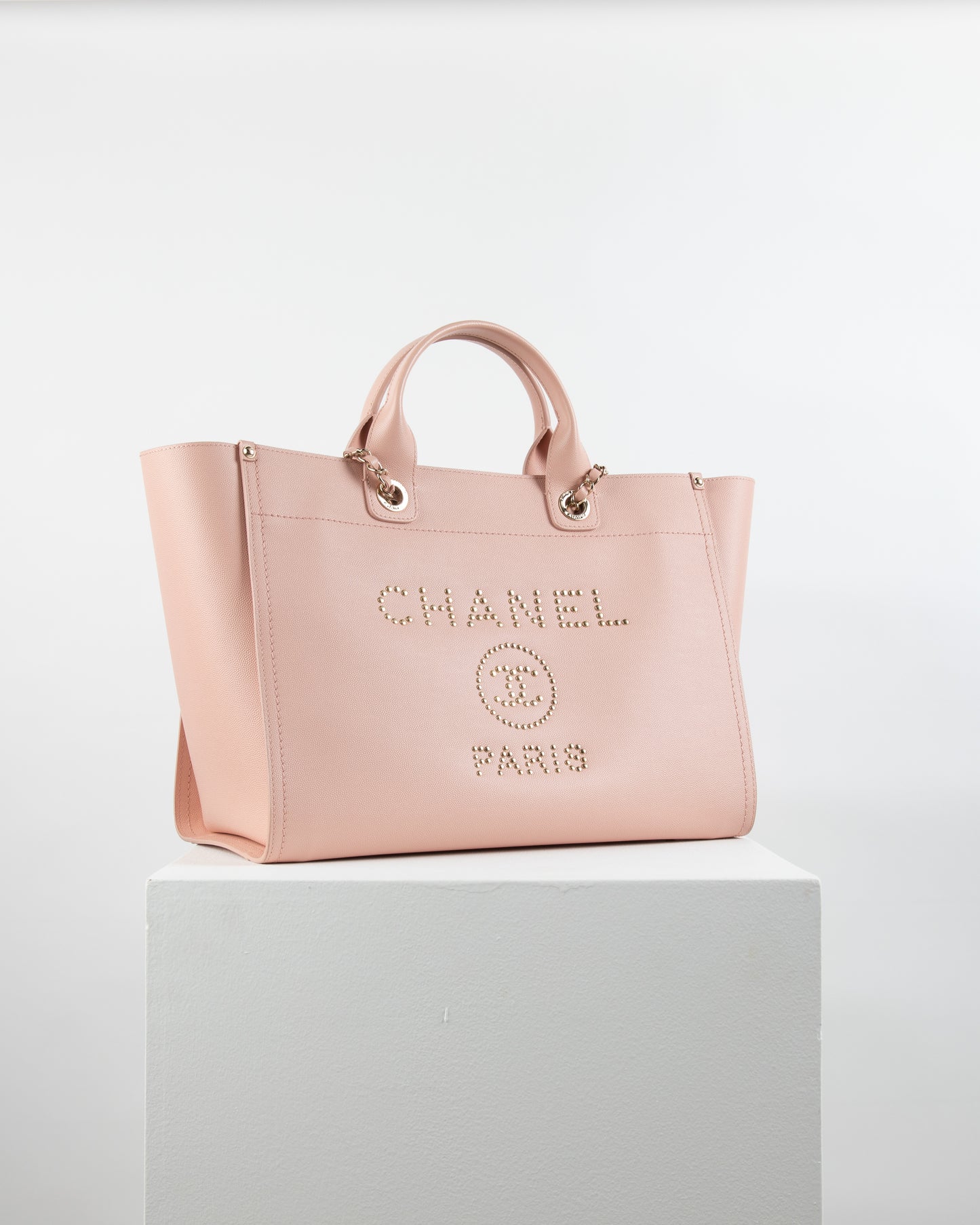 Chanel Deauville Large Pink Tote Bag