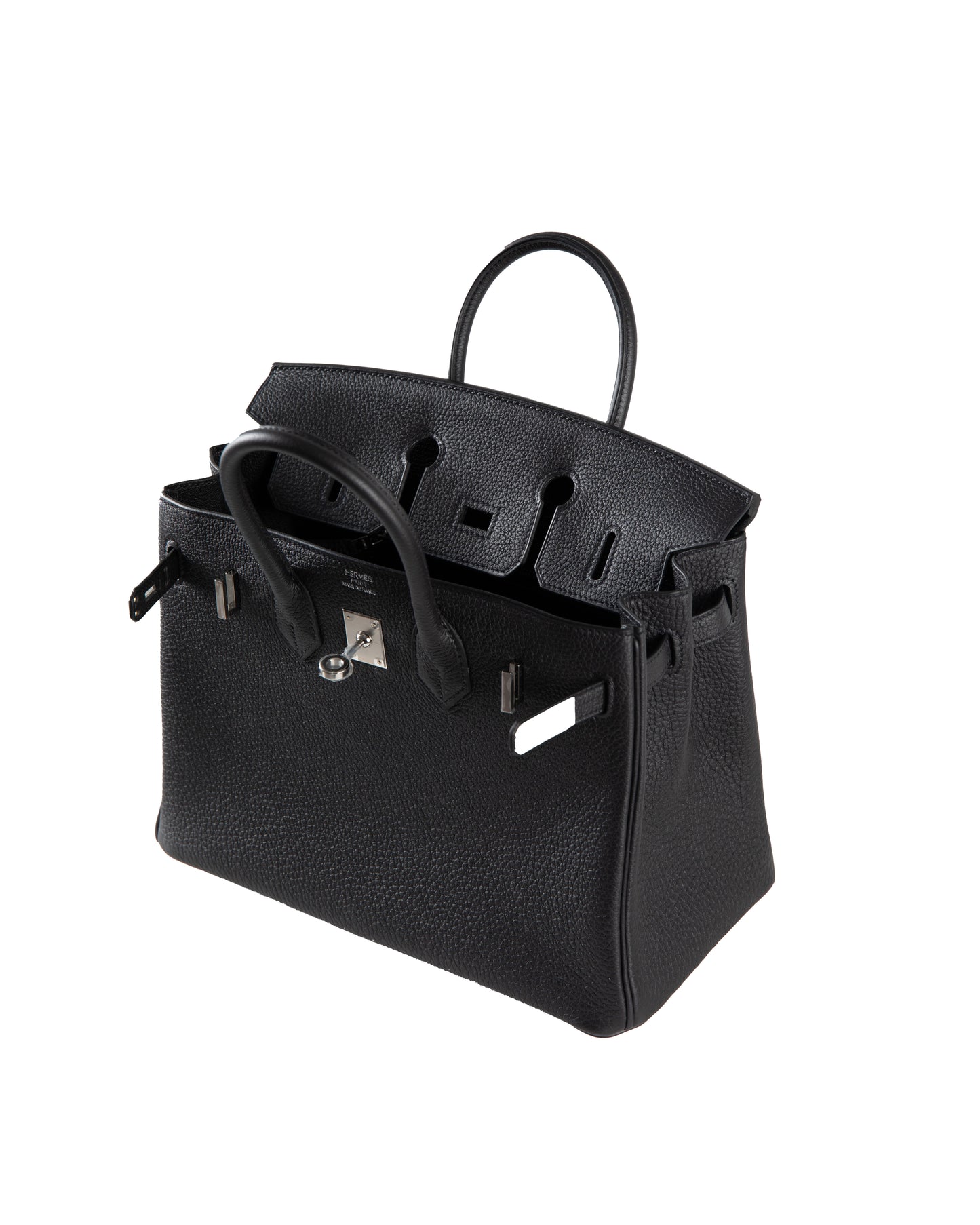 Birkin 25 Black in Togo Leather with Palladium Hardware