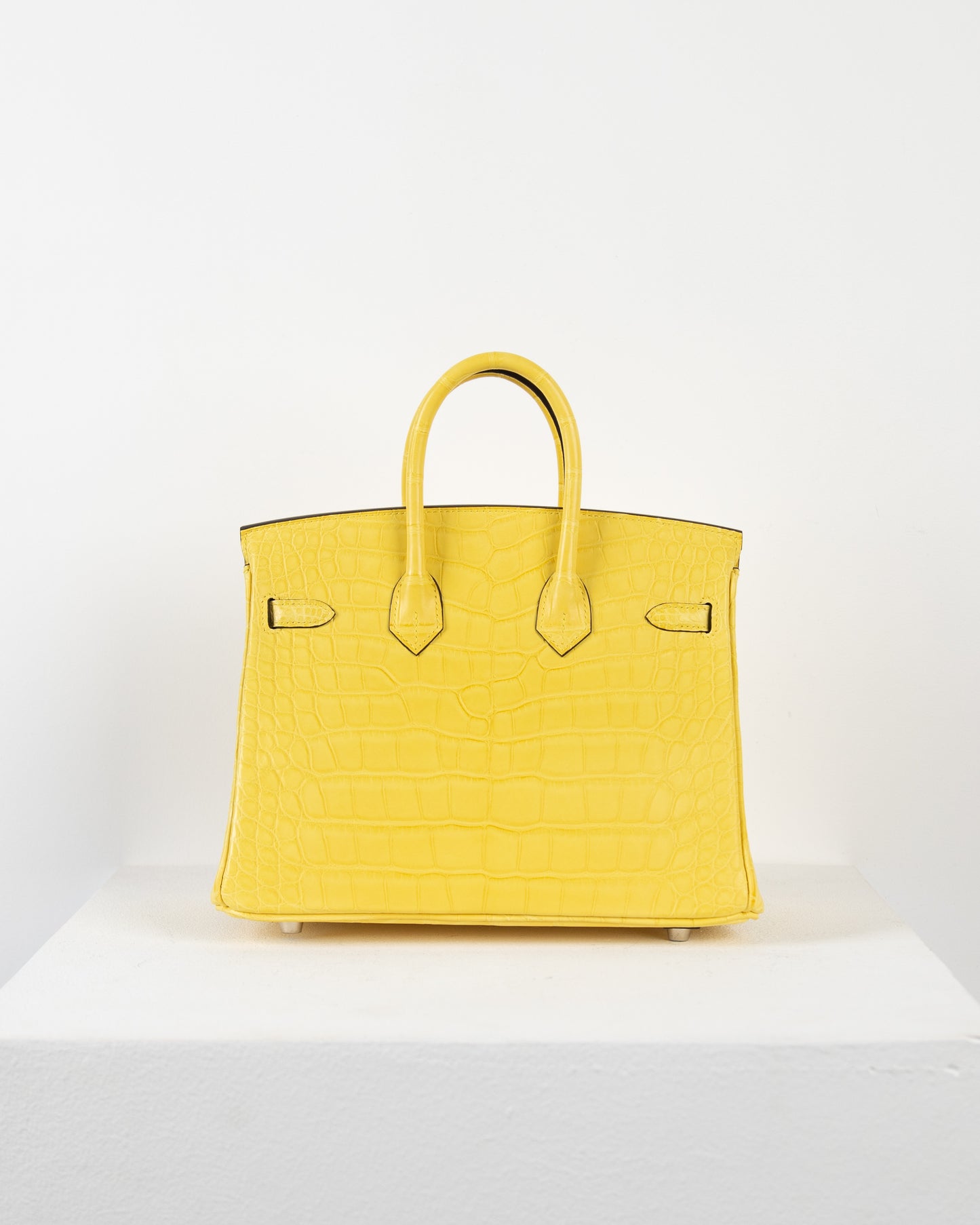 Birkin 25 in Mimosa Crocodile with Gold Hardware