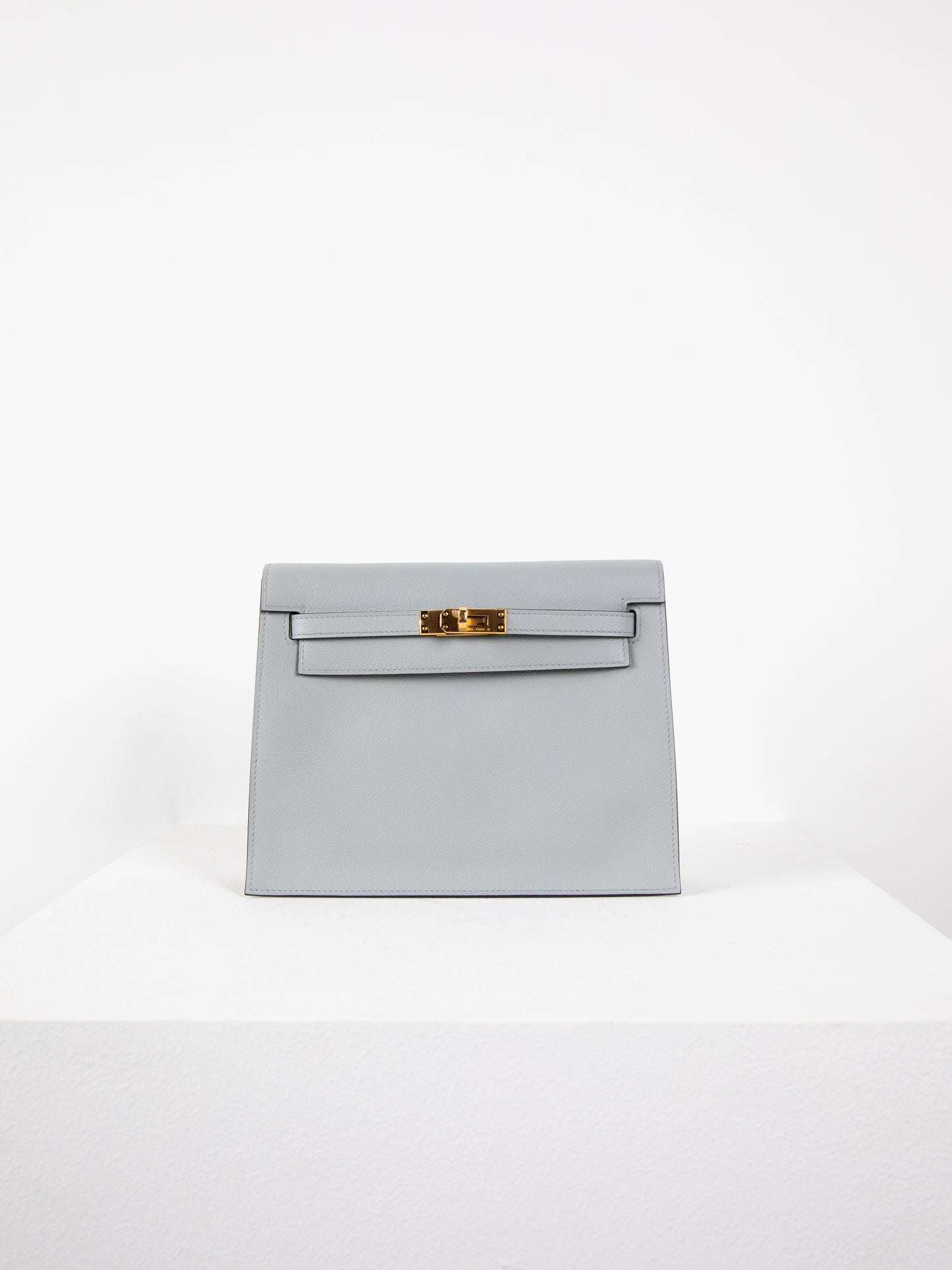 Kelly Danse Bleu Glacier Evercolor with Gold Hardware