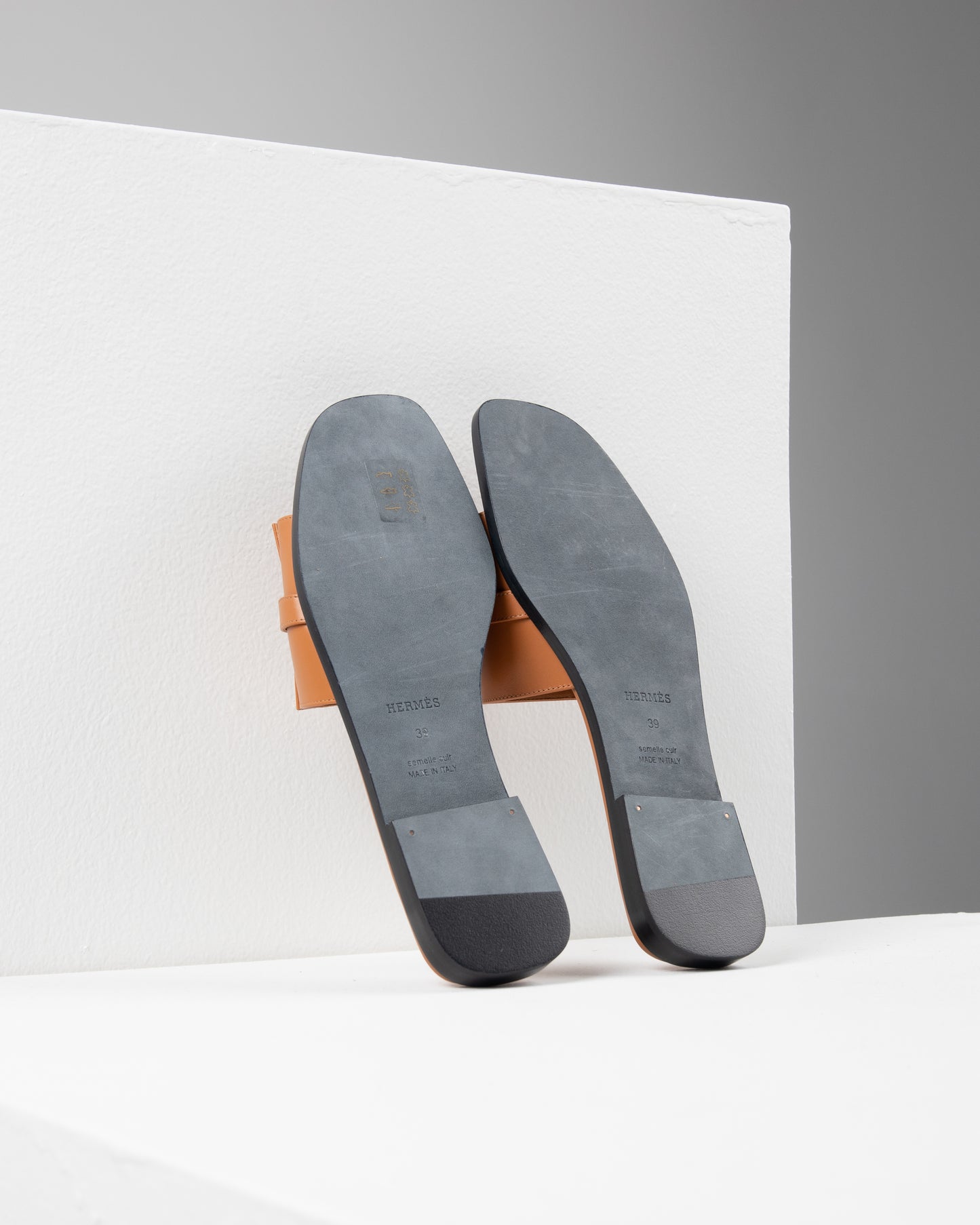 Gabriel Sandal in Gold with Palladium Hardware