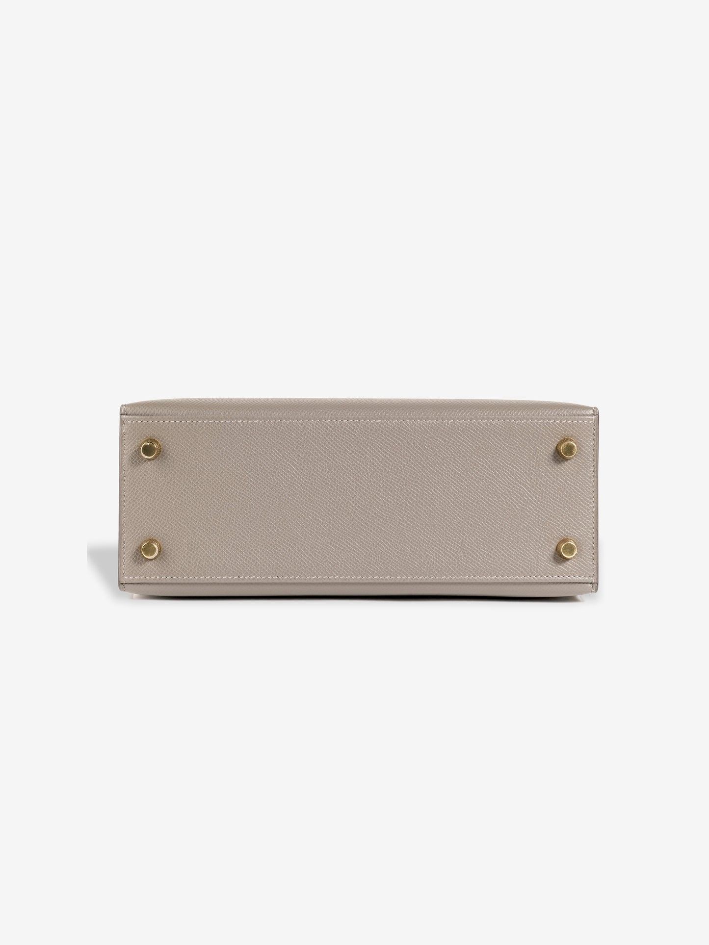 Kelly 25 Gris Meyer with Gold Hardware