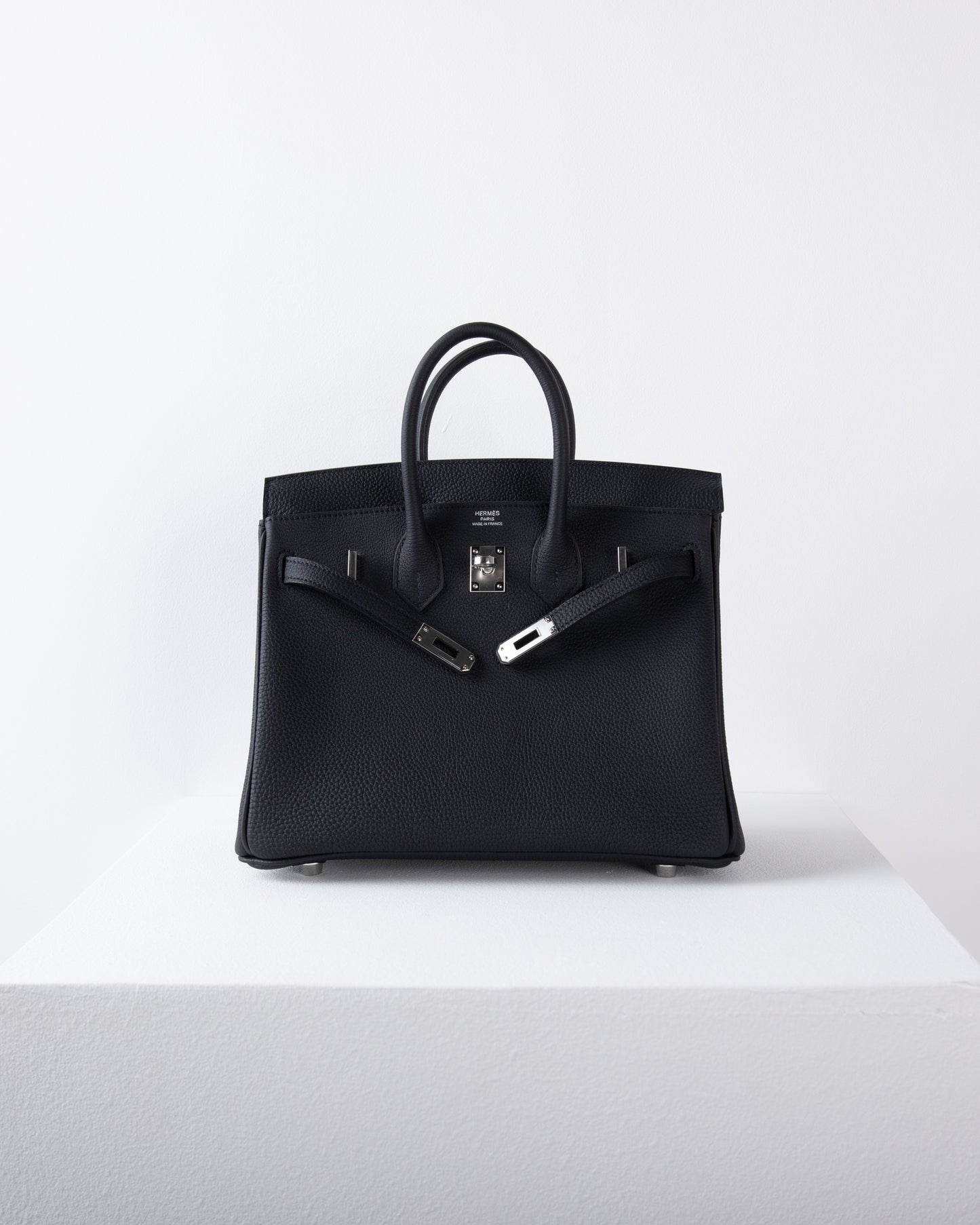 Birkin 25 in Black Togo Leather with Palladium Hardware